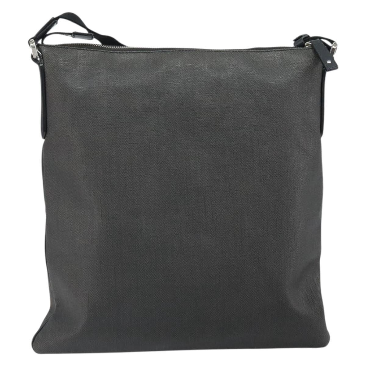 Bvlgari Shoulder Canvas Gray Canvas Shoulder Bag Bag (Pre-Owned)