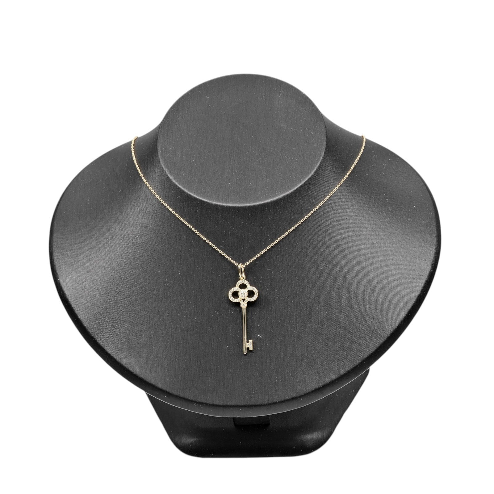 Tiffany & Co. Crown Key Pendant 18K Yellow Gold And Diamonds Gold Yellow_Gold Pendant & Charms Jewelry (Pre-Owned)