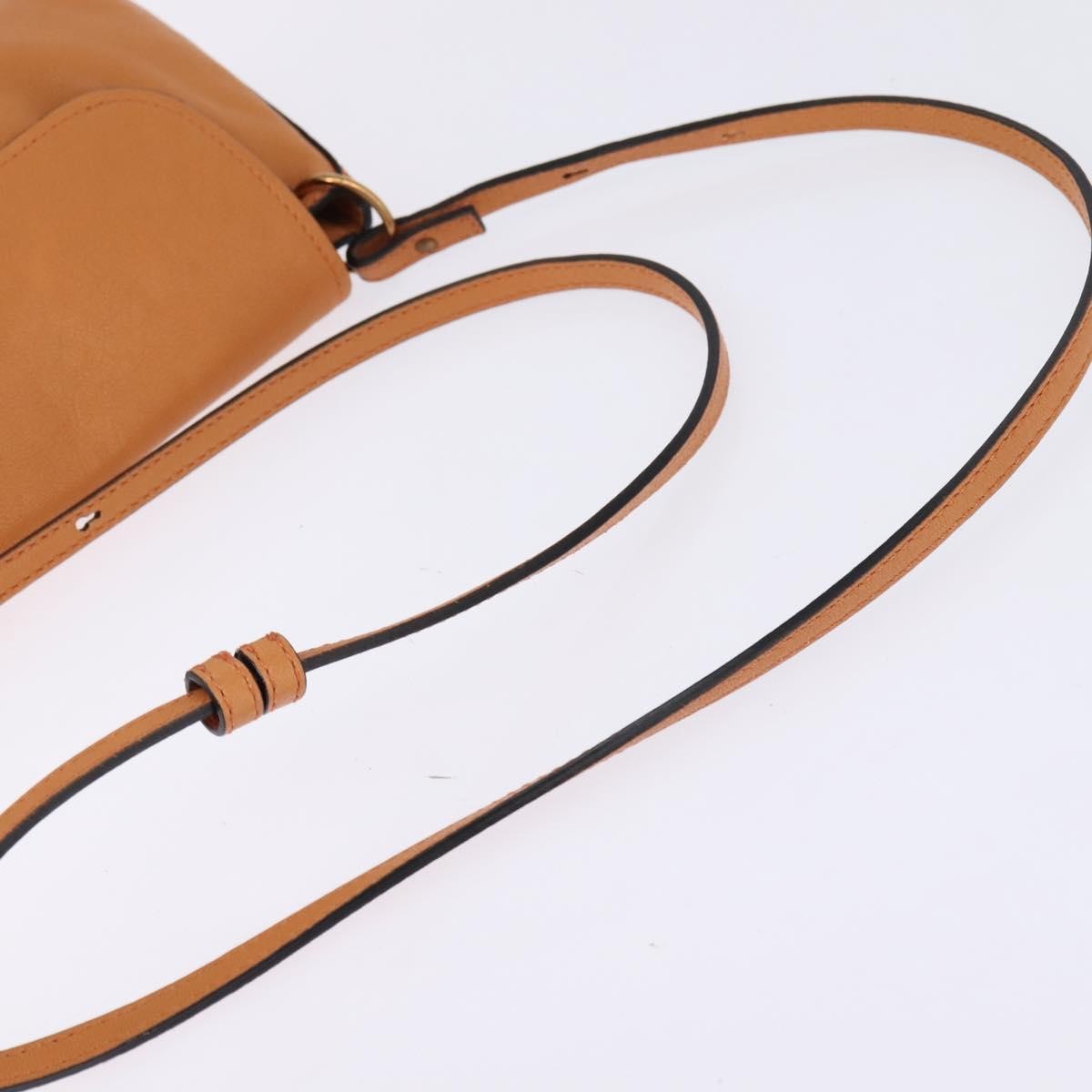 Chloe Elsie Leather Orange Leather Shoulder Bag Bag (Pre-Owned)