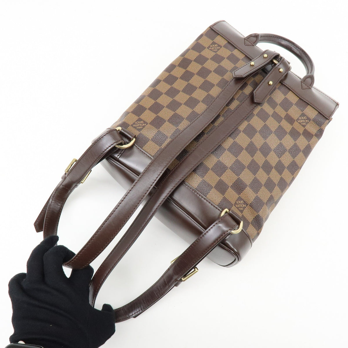Louis Vuitton Soho Damier Brown Canvas Backpack Bag (Pre-Owned)