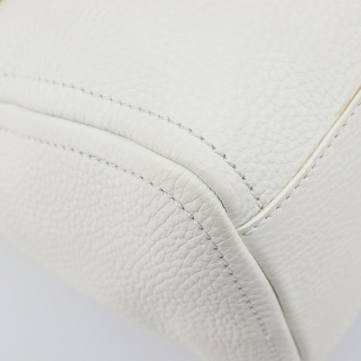 Celine Handbag Leather White Leather Handbag (Pre-Owned)