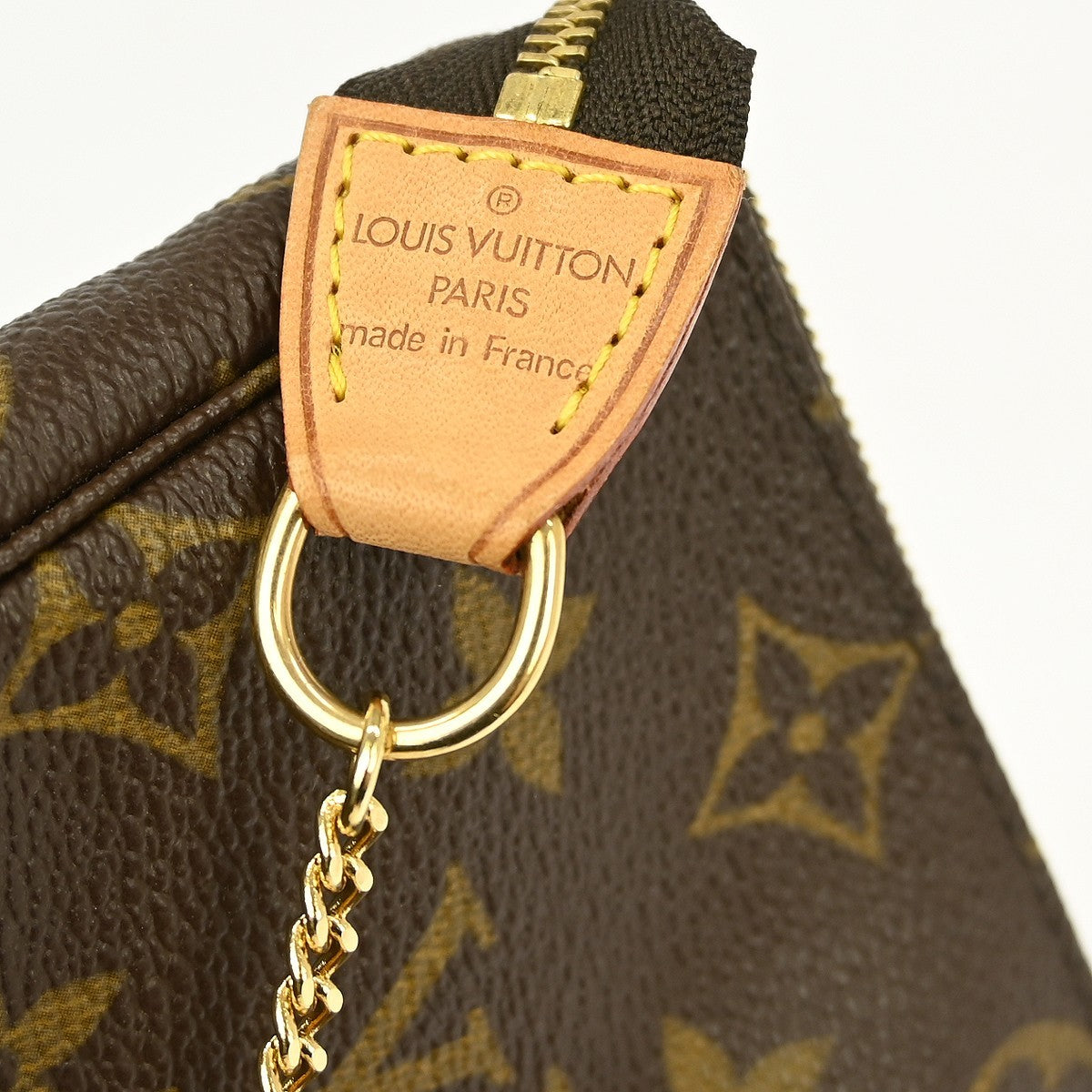 Louis Vuitton Mini Pochette Accessoires Canvas Brown Canvas Clutche & Pouche Bag (Pre-Owned)