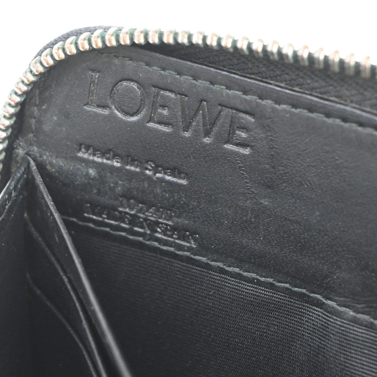 Loewe Anagram Leather Black Leather Wallets Accessory (Pre-Owned)