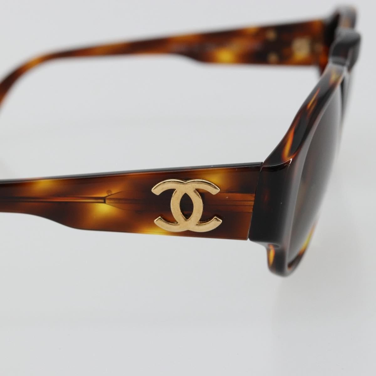 Chanel Logo Cc Plastic Brown Plastic Sunglasse Accessory (Pre-Owned)