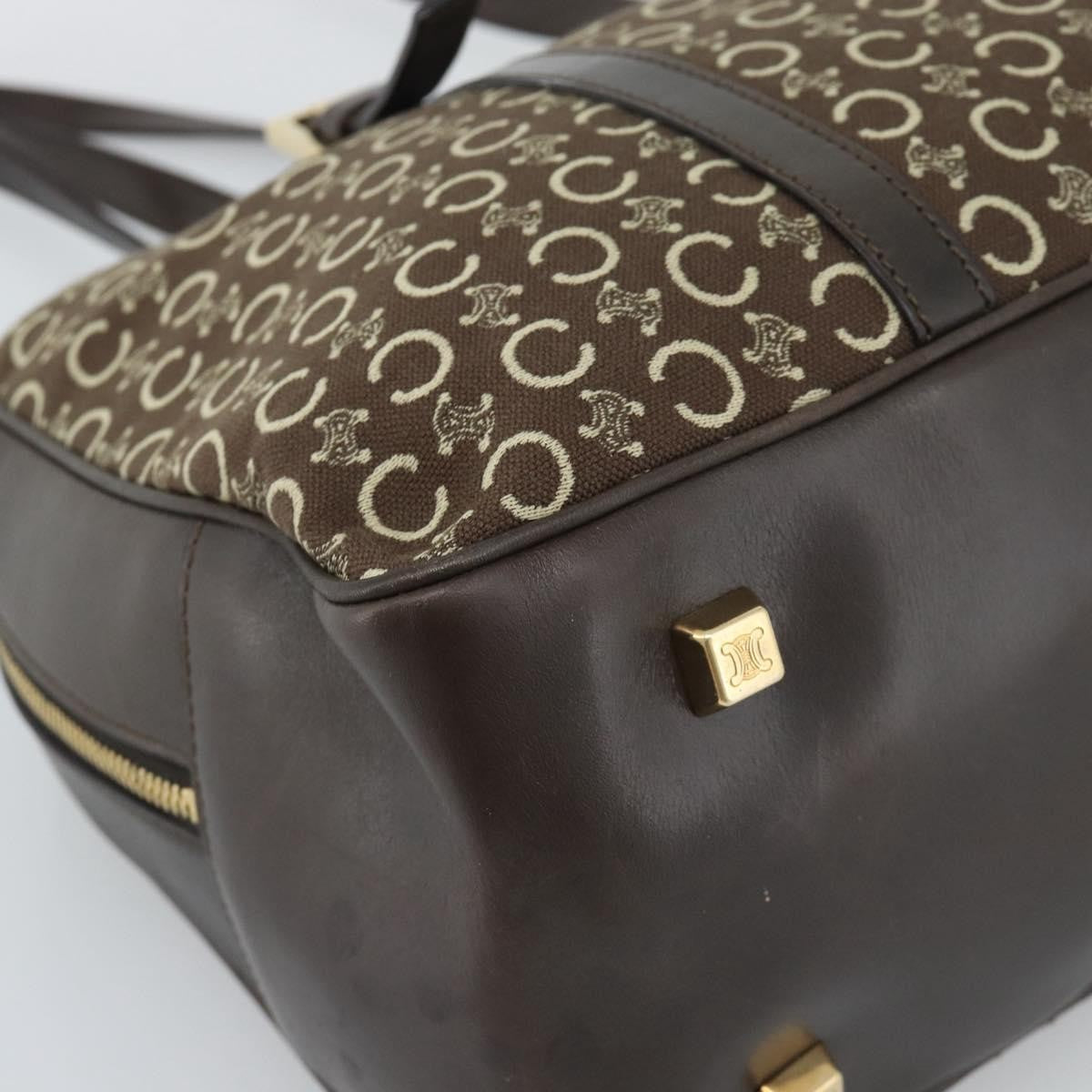 Celine C Macadam Canvas And Leather Brown Canvas Handbag (Pre-Owned)