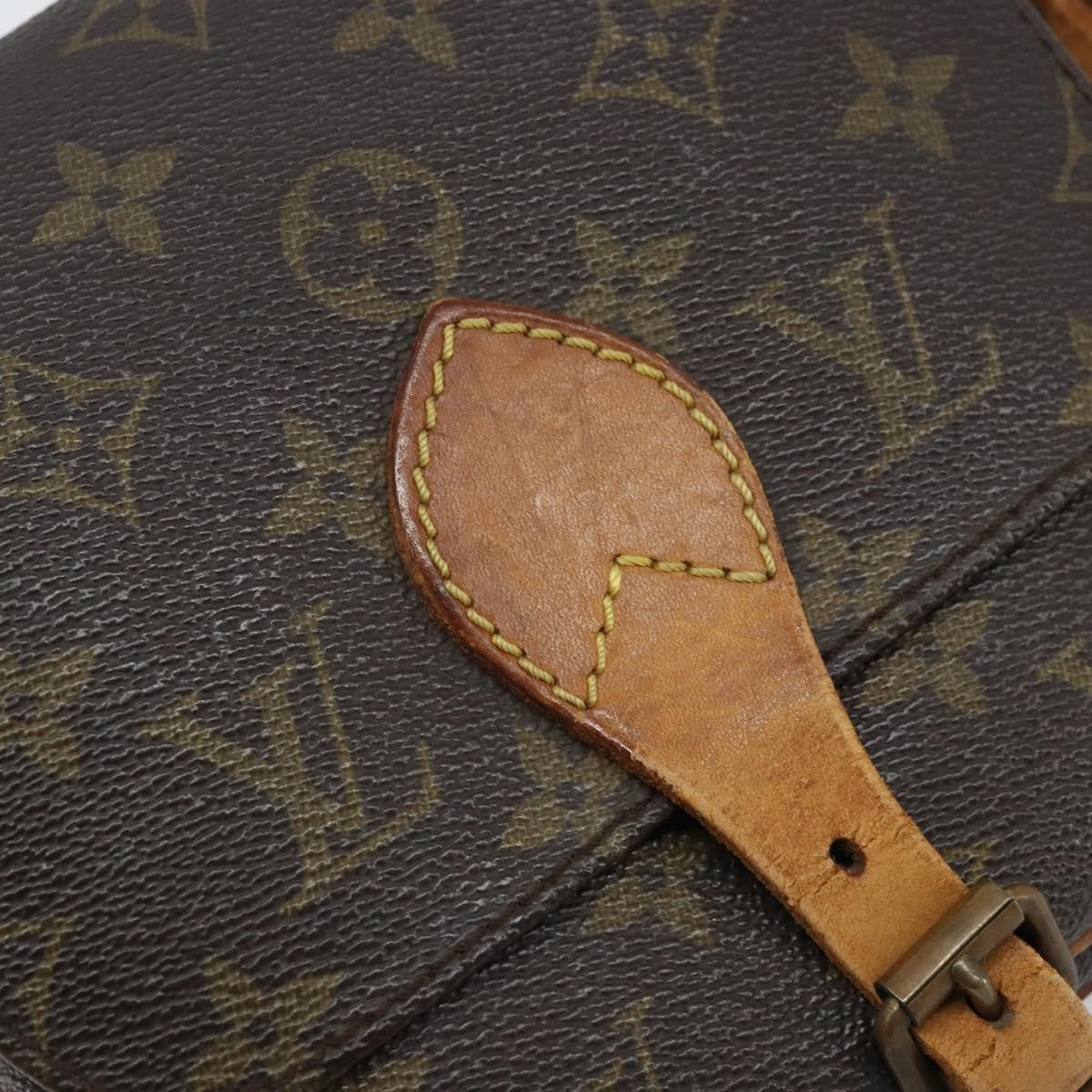 Louis Vuitton Cartouchiere Monogram Canvas Brown Canvas Shoulder Bag Bag (Pre-Owned)