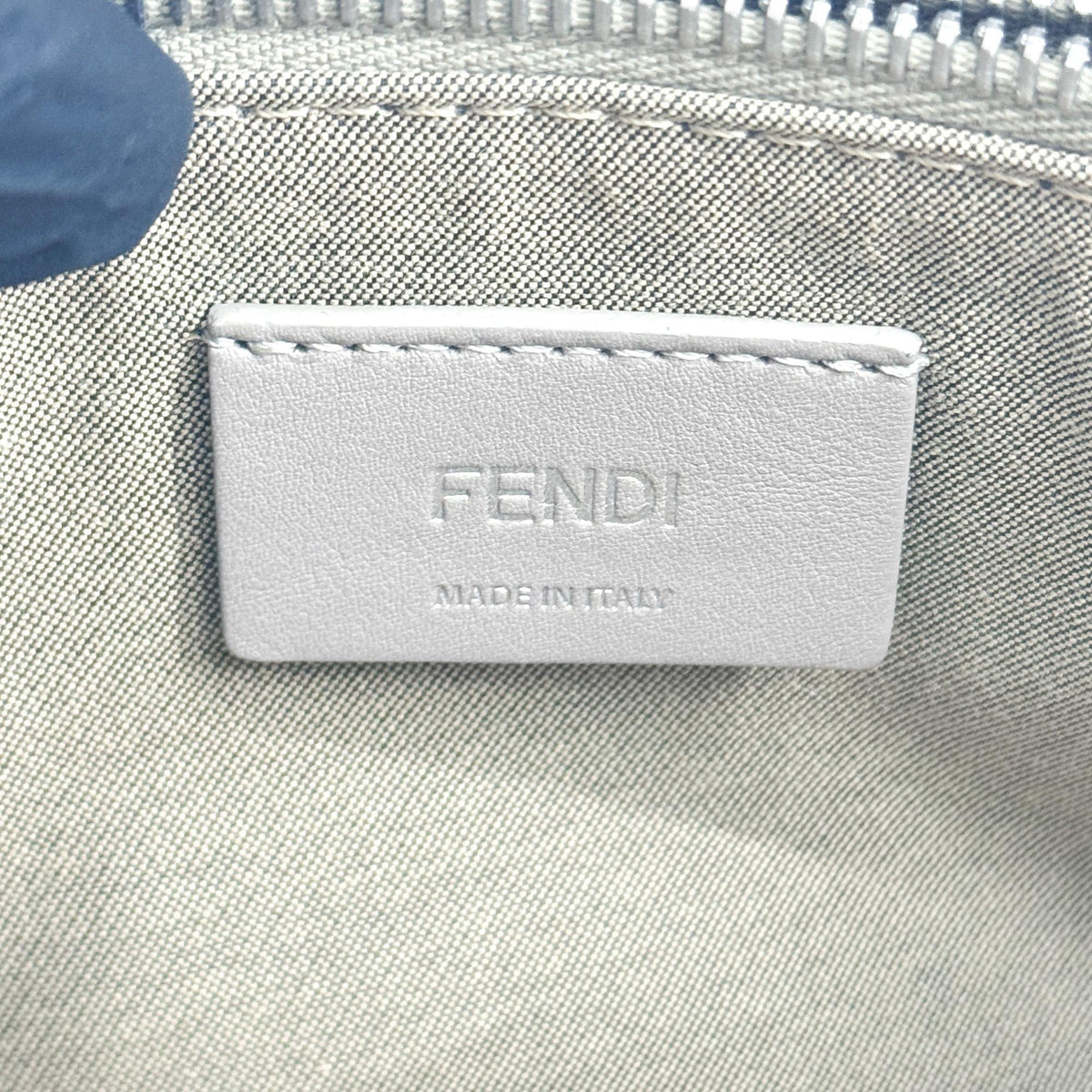 Fendi By The Way Satchel Calfskin Gray Calfskin Handbag (Pre-Owned)