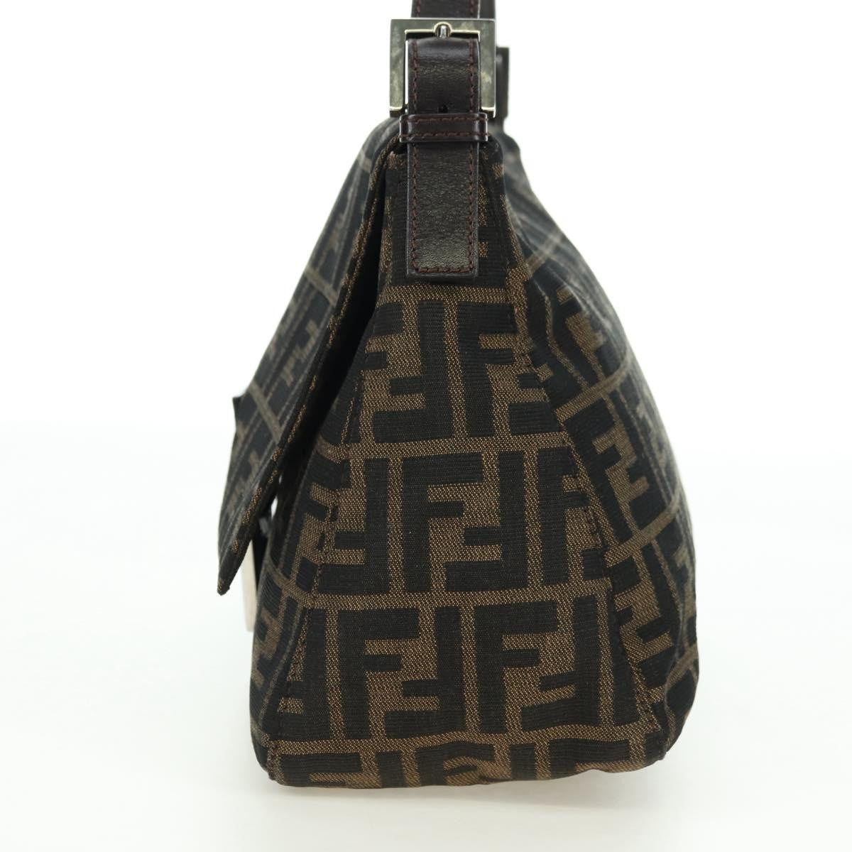 Fendi Mama Forever Zucca Canvas Brown Canvas Handbag (Pre-Owned)