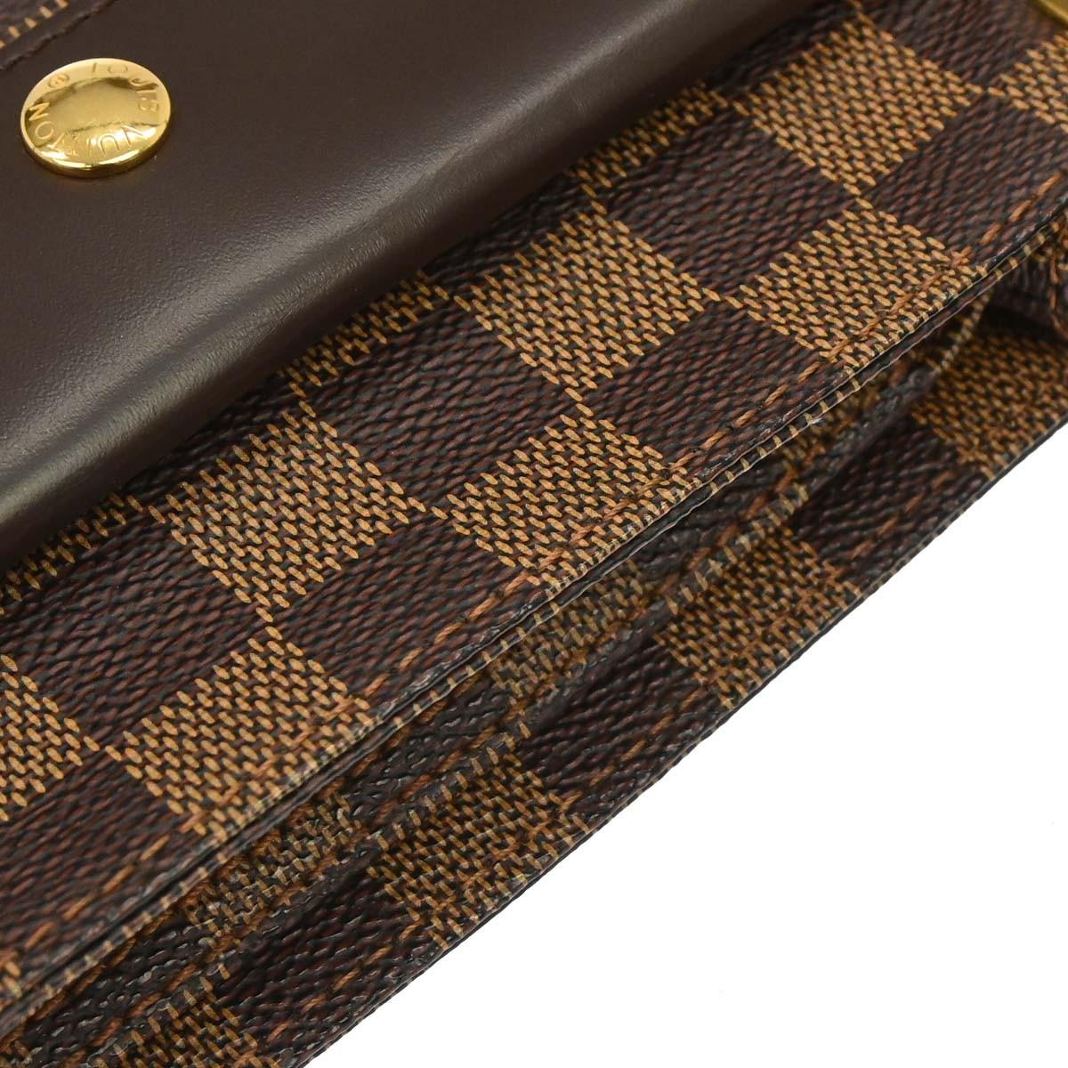 Louis Vuitton Aubagne Damier Ebene Brown Canvas Handbag (Pre-Owned)