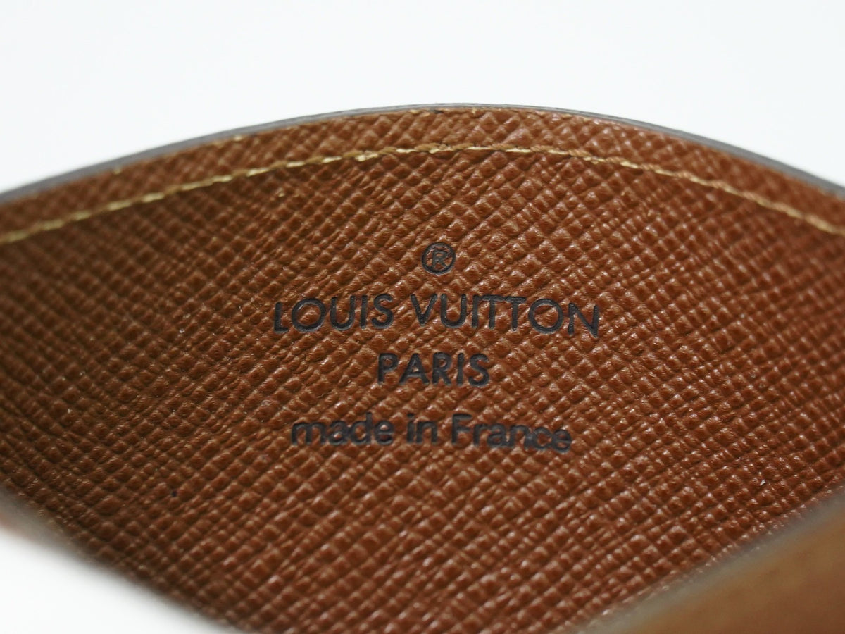 Louis Vuitton Card Holder Reverse Monogram Canvas Brown Canvas Card Holders Accessory (Pre-Owned)
