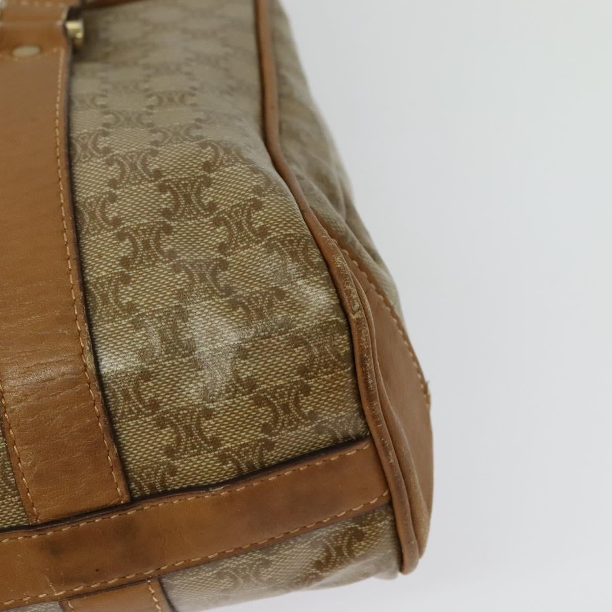 Celine Vintage Macadam Canvas Beige Canvas Bag (Pre-Owned)