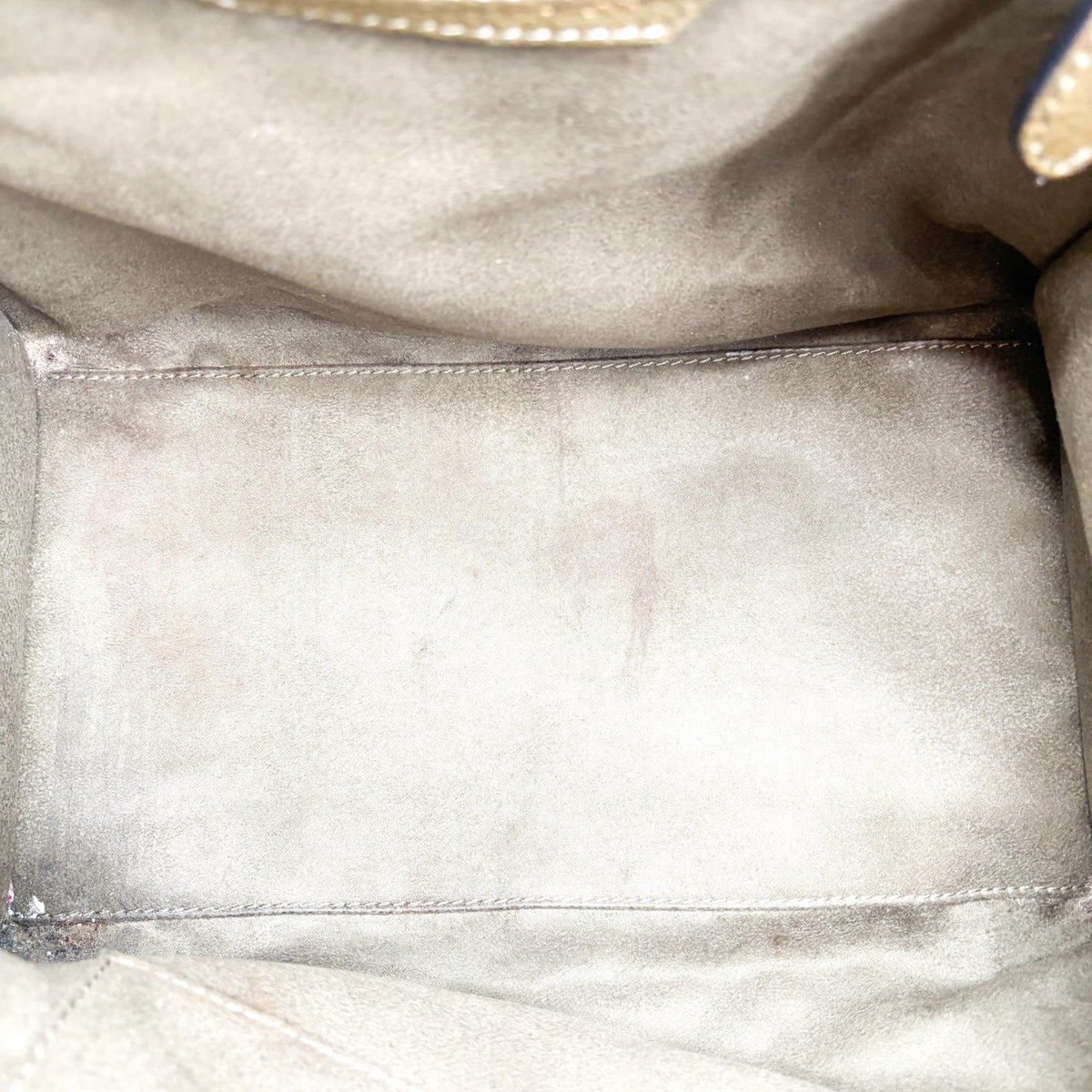 Celine Luggage Smooth Leather Khaki Leather Handbag (Pre-Owned)