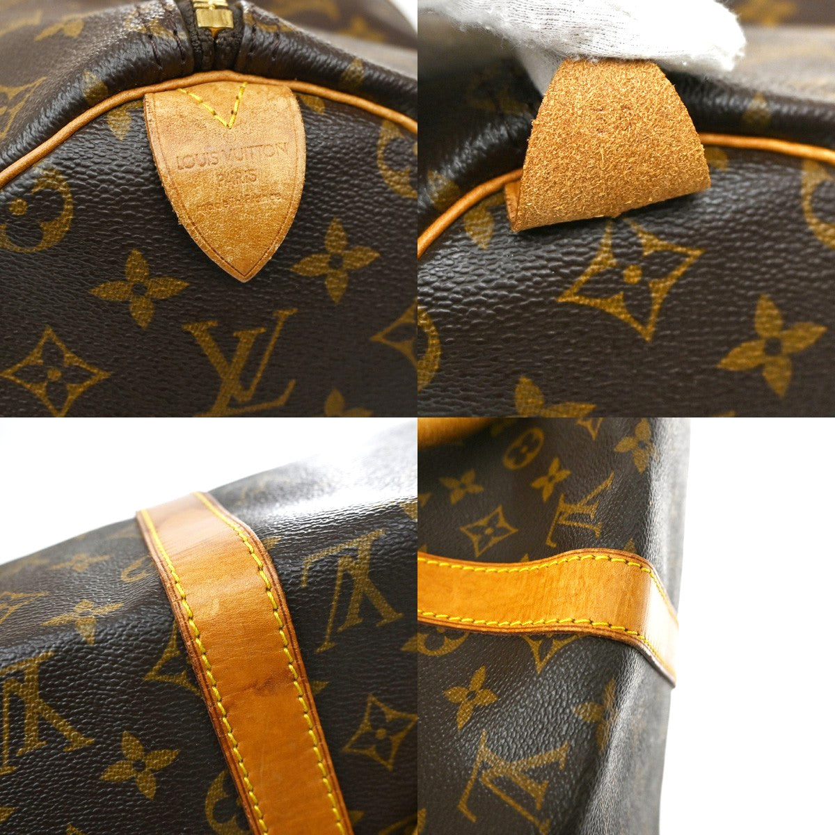 Louis Vuitton Keepall Monogram Brown Canvas Travel Bag Bag (Pre-Owned)