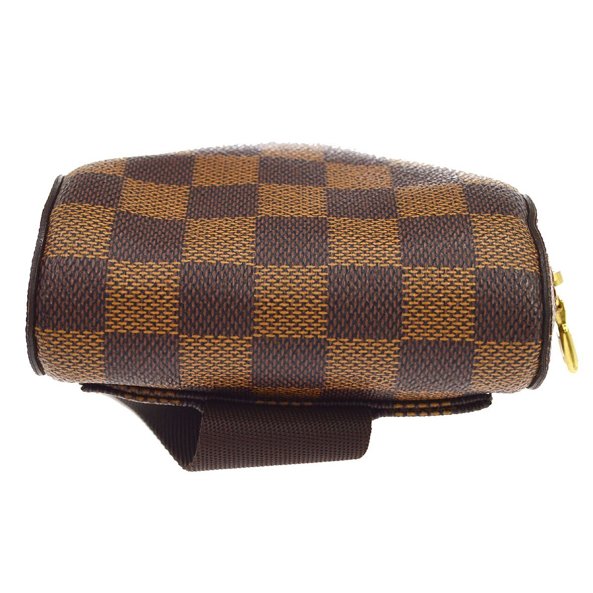 Louis Vuitton Geronimos Waist Damier Brown Canvas Shoulder Bag Bag (Pre-Owned)