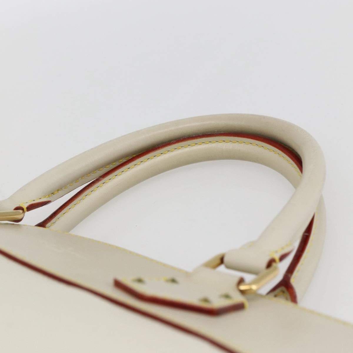 Louis Vuitton Suhali Lockit Leather White Leather Handbag (Pre-Owned)
