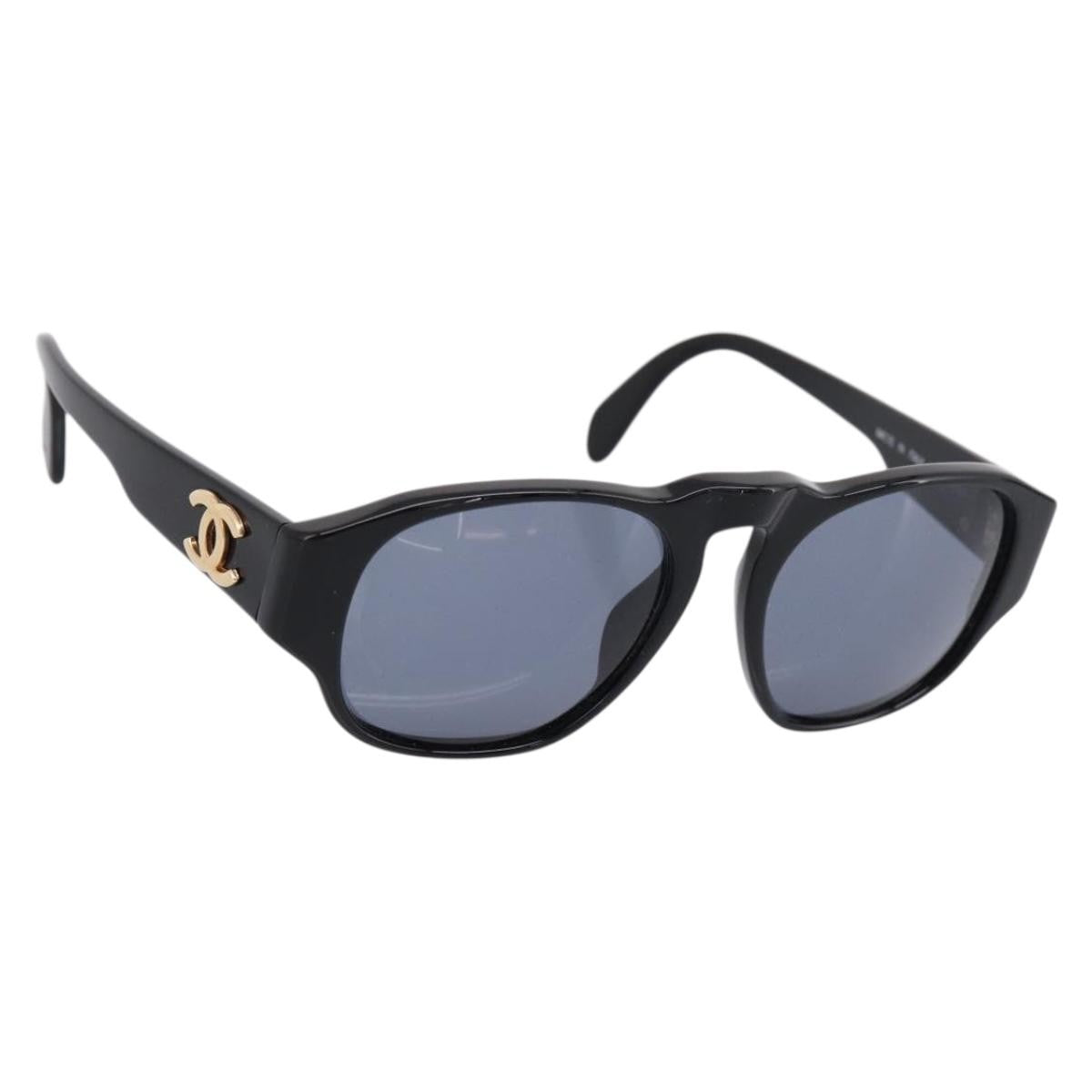Chanel Logo Cc Plastic Black Plastic Sunglasse Accessory (Pre-Owned)