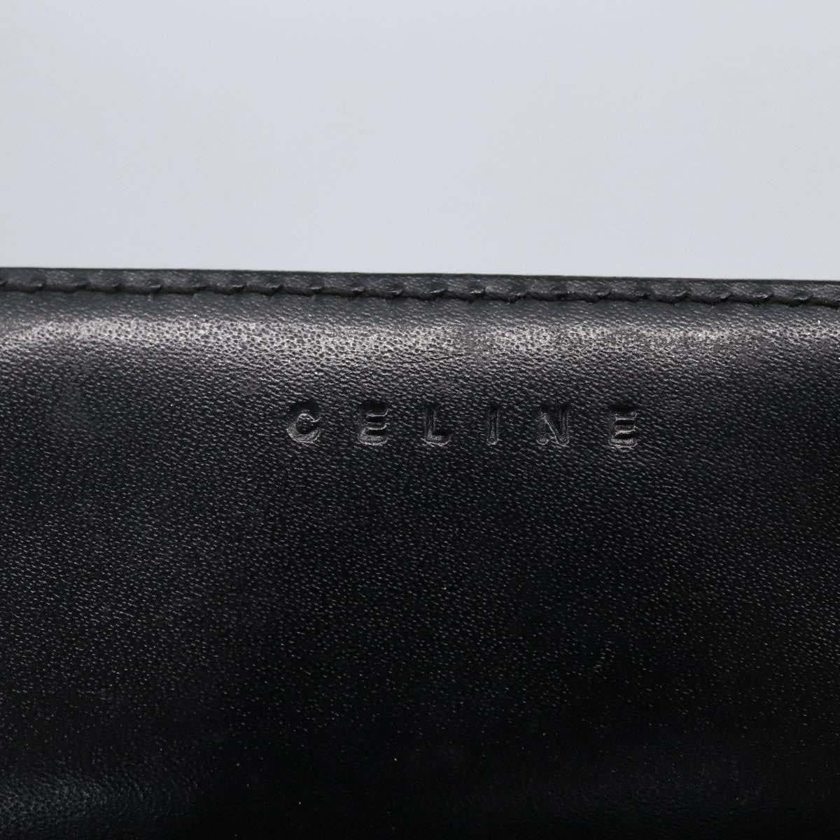 Celine Vintage Macadam Canvas Black Canvas Shoulder Bag Bag (Pre-Owned)