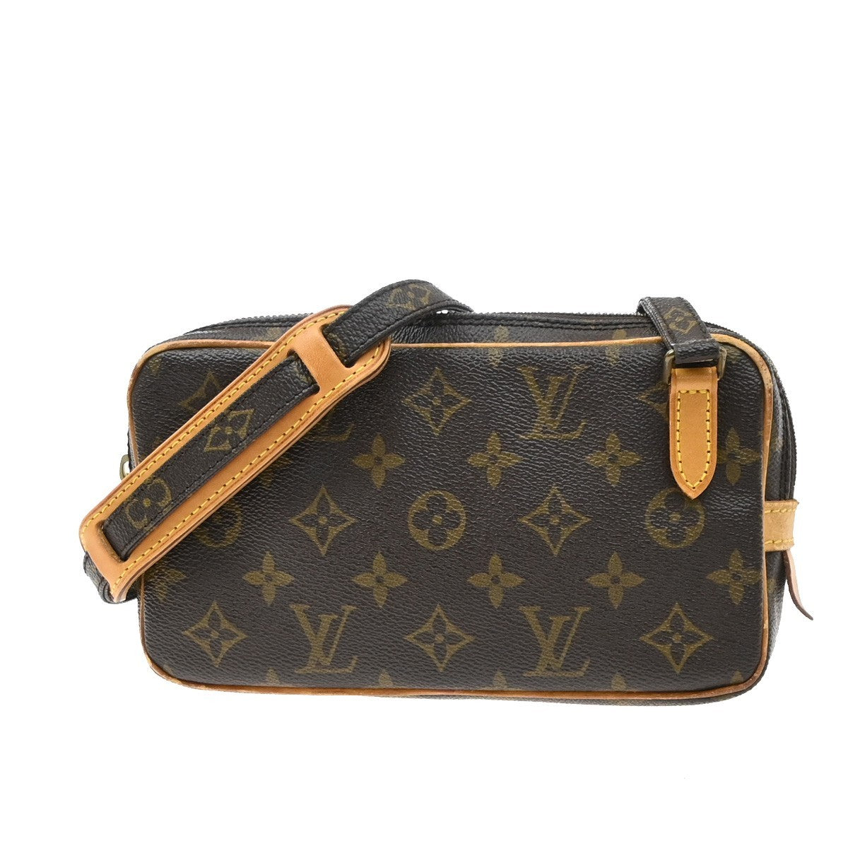 Louis Vuitton Pochette Marly Bandouliere Monogram Canvas Brown Canvas Shoulder Bag Bag (Pre-Owned)
