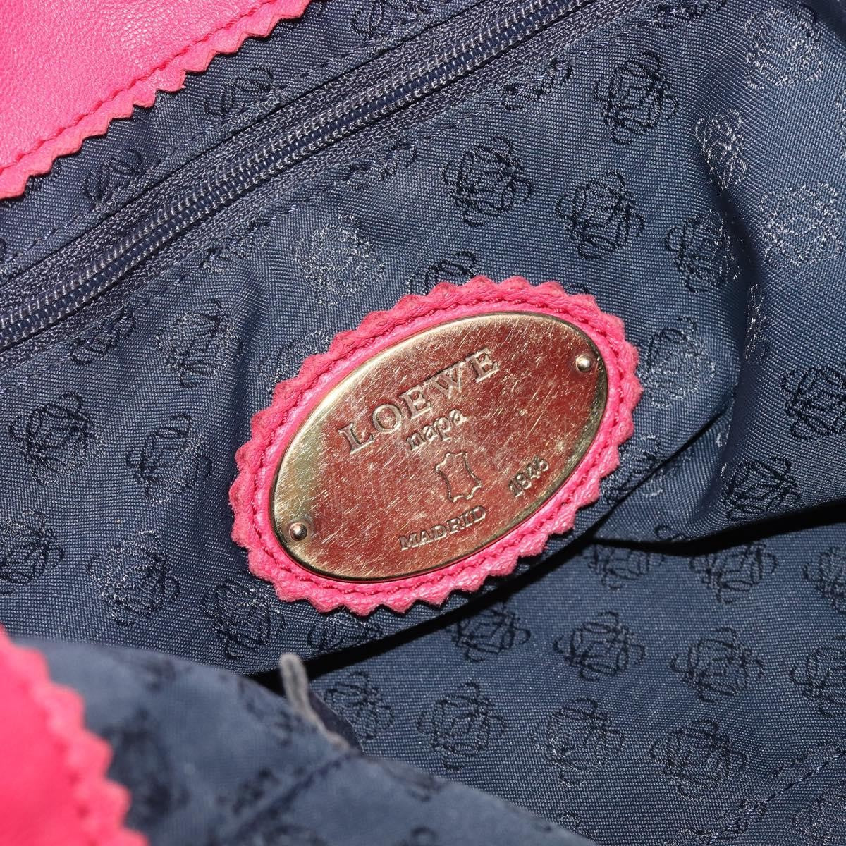 Loewe Tote Leather Pink Leather Tote Bag Bag (Pre-Owned)