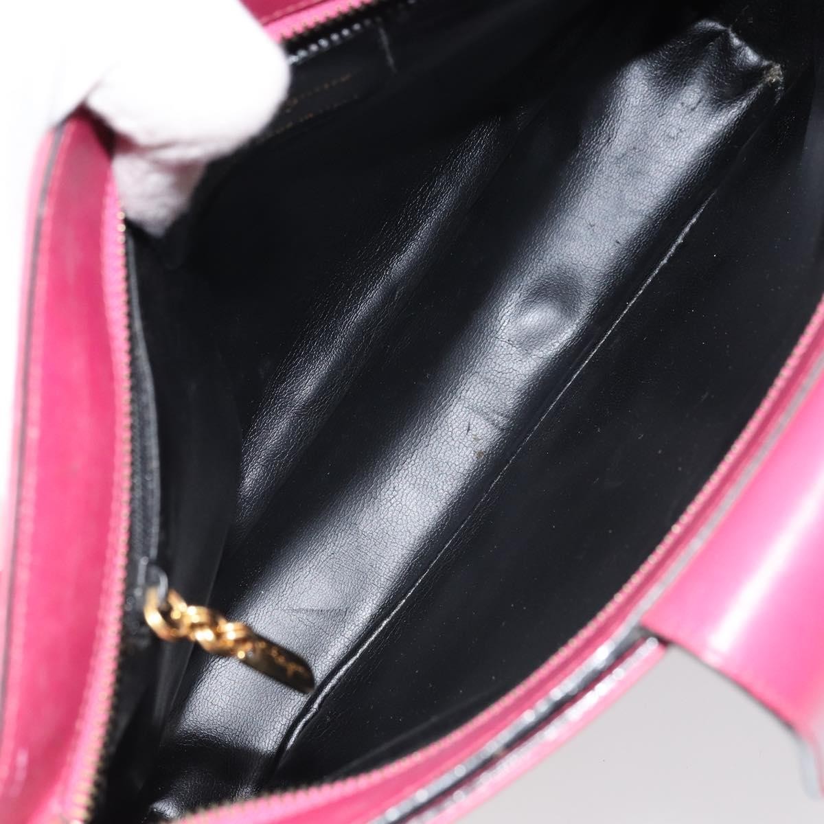 Salvatore Ferragamo Gancini Leather Pink Leather Shoulder Bag Bag (Pre-Owned)