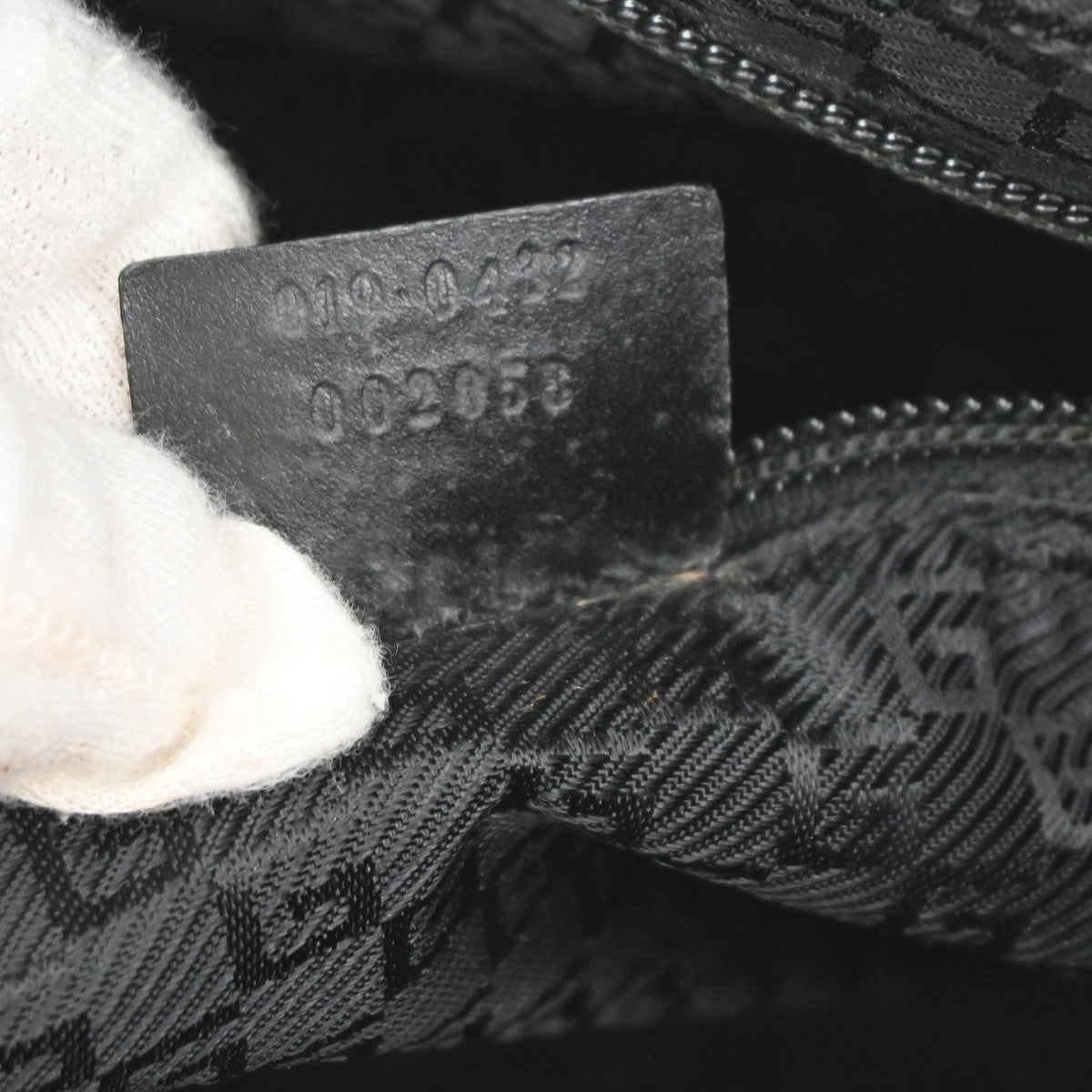 Gucci Vintage Hobo Canvas Black Canvas Shoulder Bag Bag (Pre-Owned)