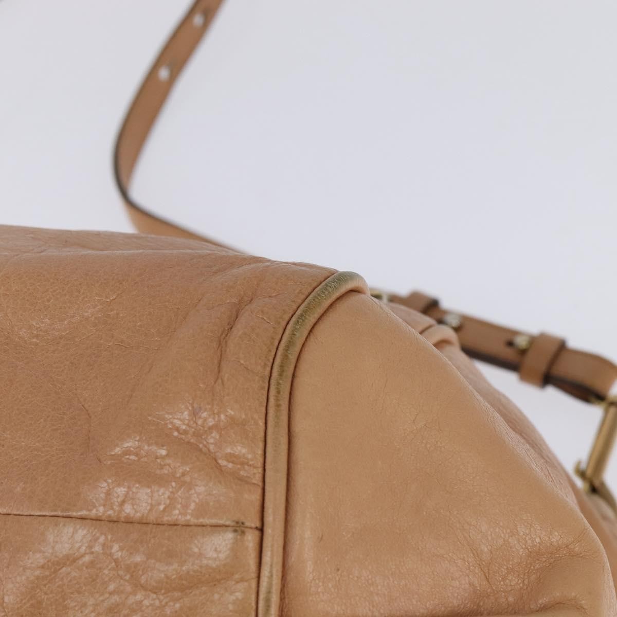Chloe Ethel Leather Beige Leather Handbag (Pre-Owned)