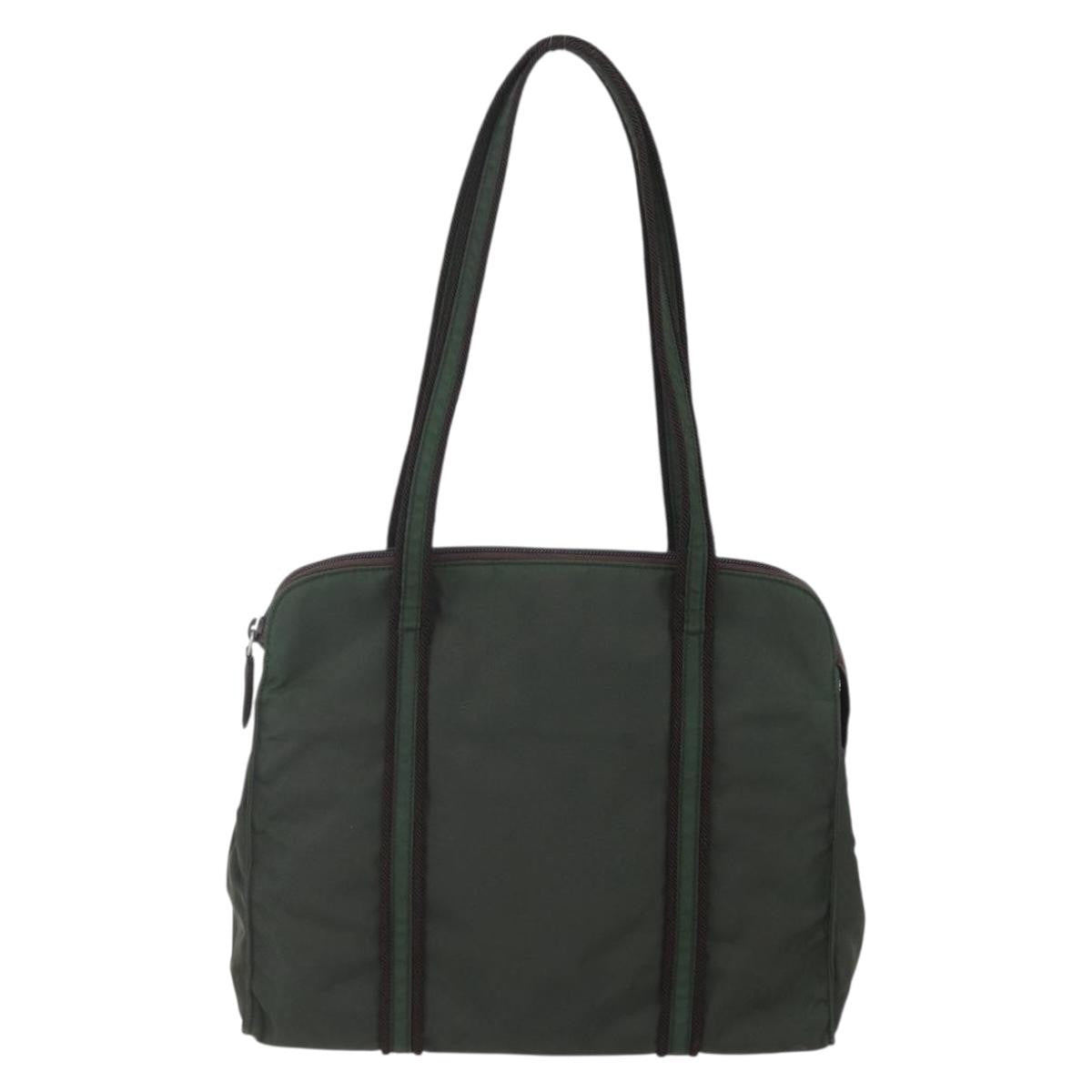 Prada Vintage Tote Tessuto Khaki Nylon Tote Bag Bag (Pre-Owned)