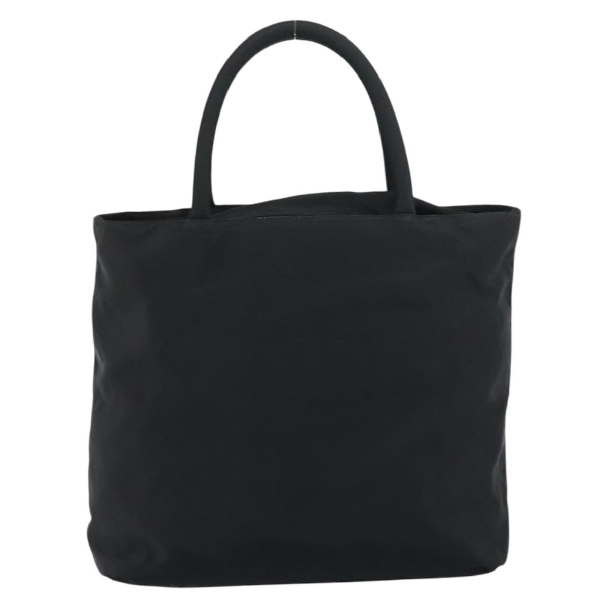 Prada Vintage Zip Tessuto Black Nylon Tote Bag Bag (Pre-Owned)
