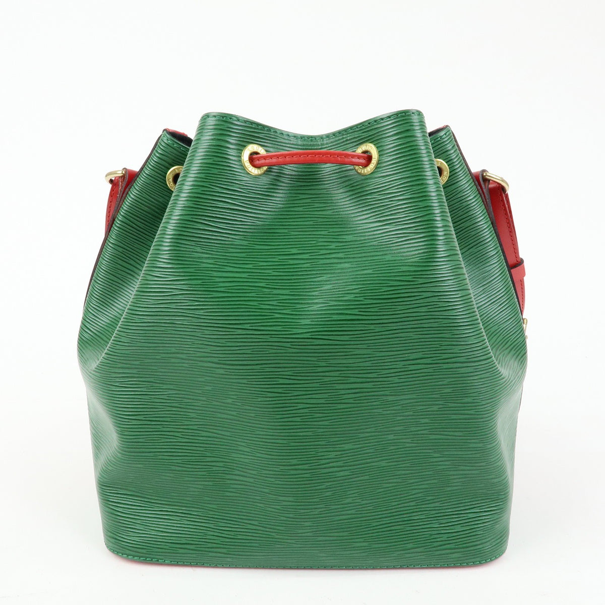 Louis Vuitton Bicolor Petit Noe Epi Leather Green Leather Handbag (Pre-Owned)