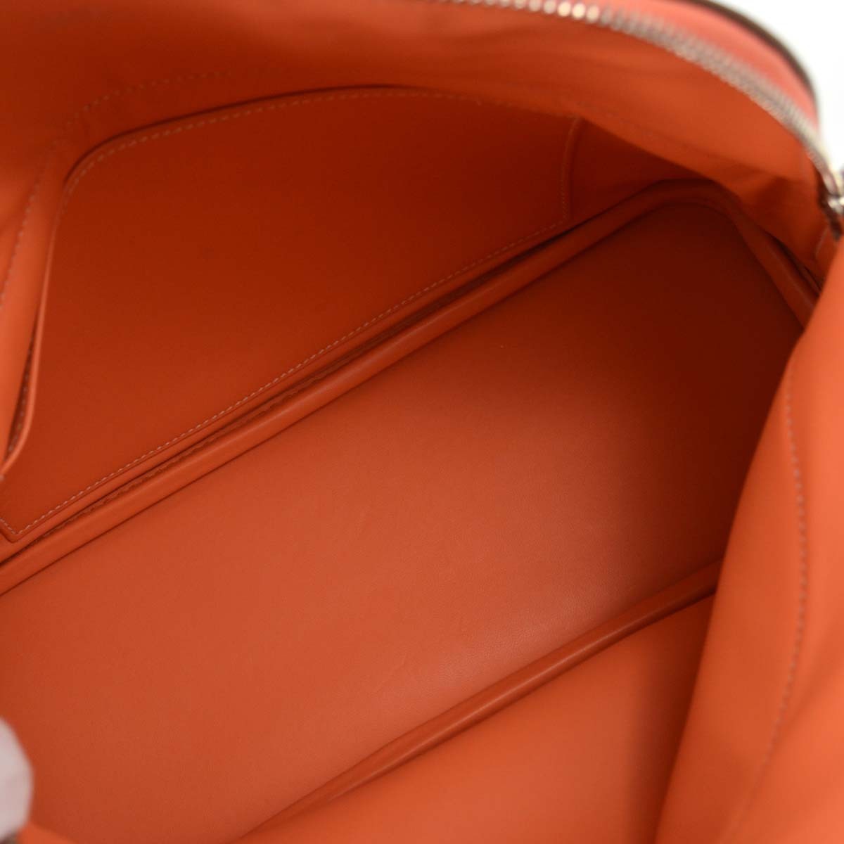 Hermes Bolide Clemence Orange Leather Handbag (Pre-Owned)