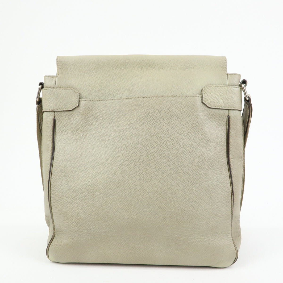 Louis Vuitton Milo Messenger Taiga Leather Beige Leather Handbag (Pre-Owned)