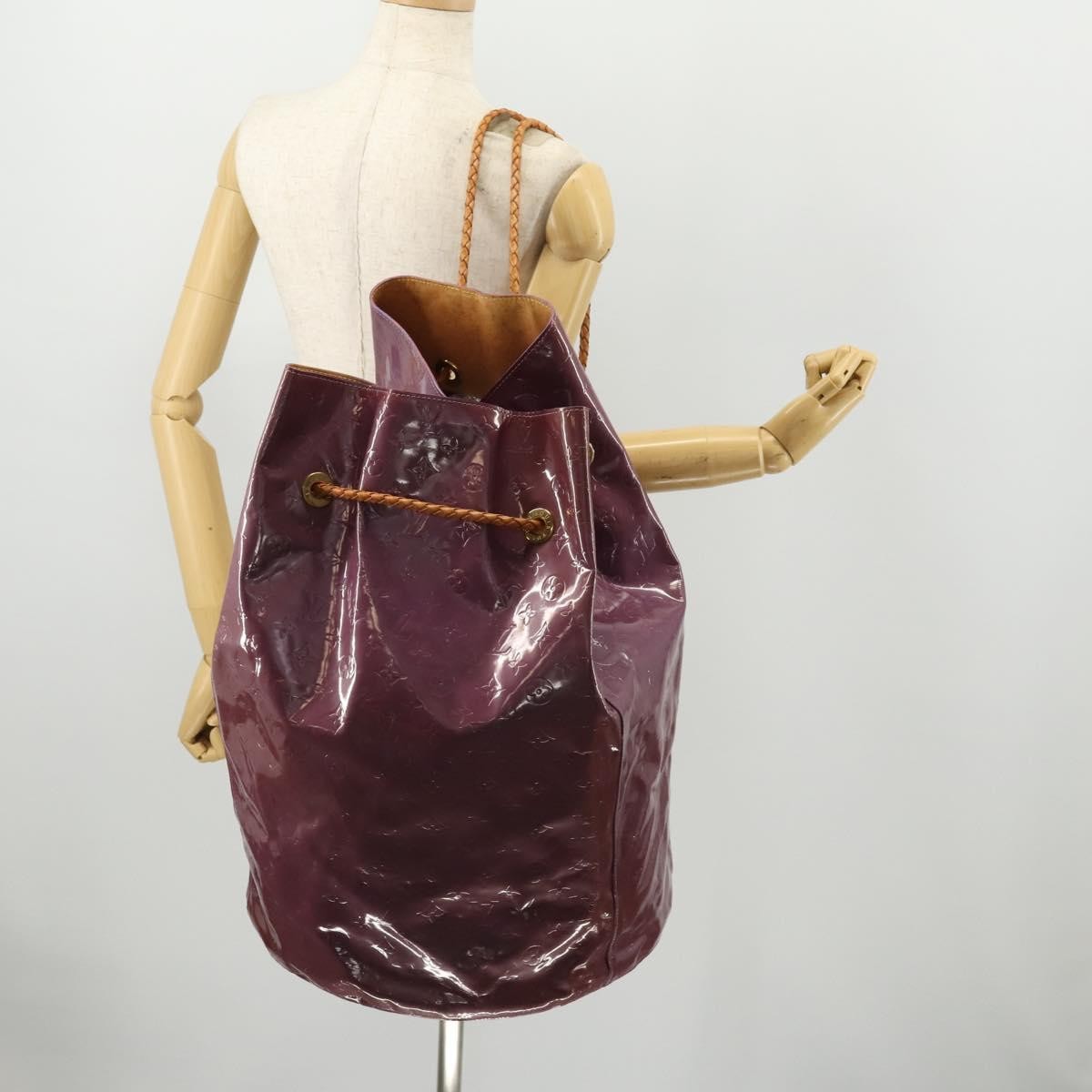 Louis Vuitton Morton Patent Leather Purple Patent_Leather Shoulder Bag Bag (Pre-Owned)