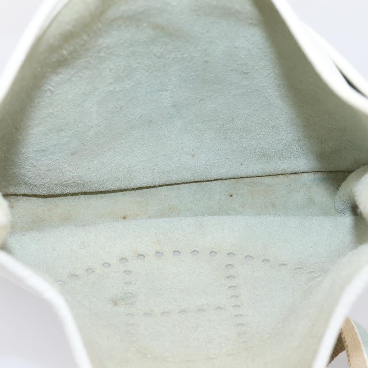 Hermes Evelyne Bag Gen I Togo White Leather Handbag (Pre-Owned)