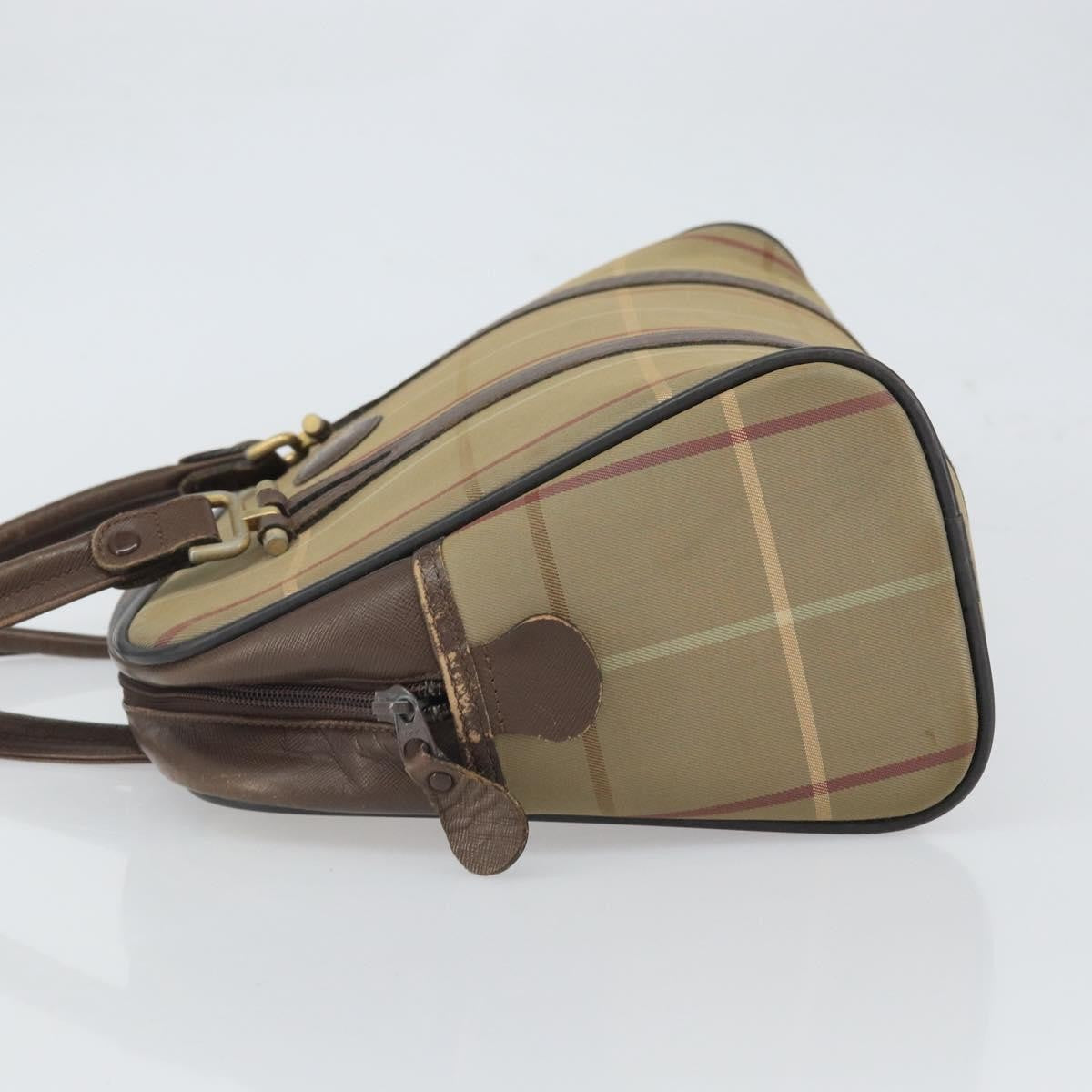 Burberry Nova Canvas Beige Canvas Handbag (Pre-Owned)