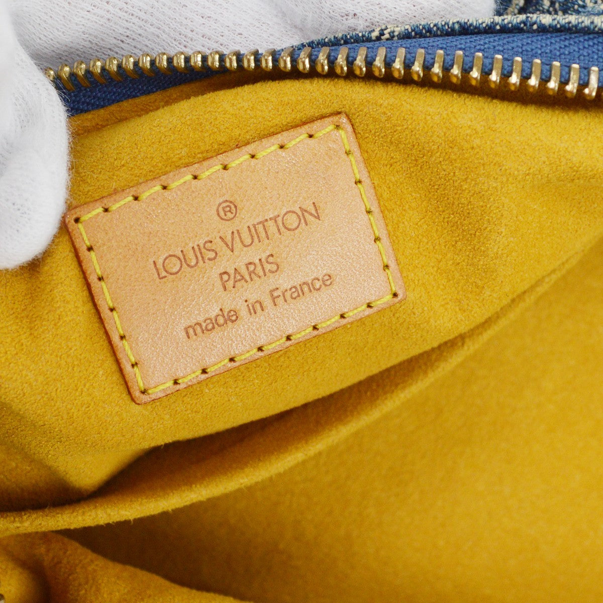 Louis Vuitton Baggy Denim Blue Denim_Jeans Handbag (Pre-Owned)