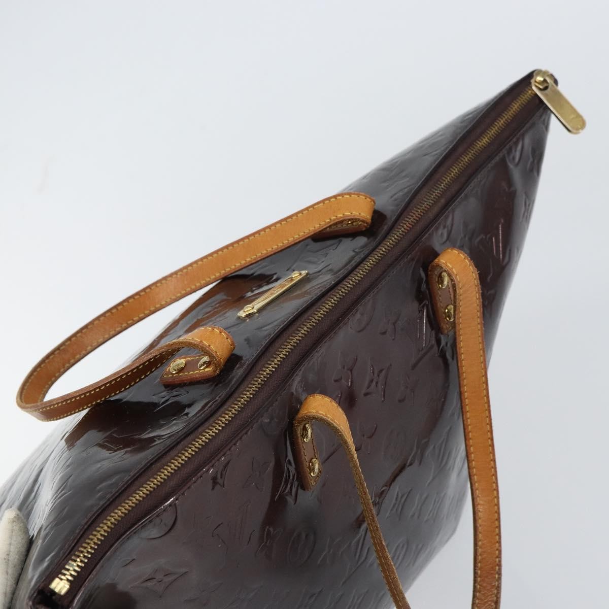 Louis Vuitton Bellevue Monogram Vernis Purple Patent_Leather Tote Bag Bag (Pre-Owned)