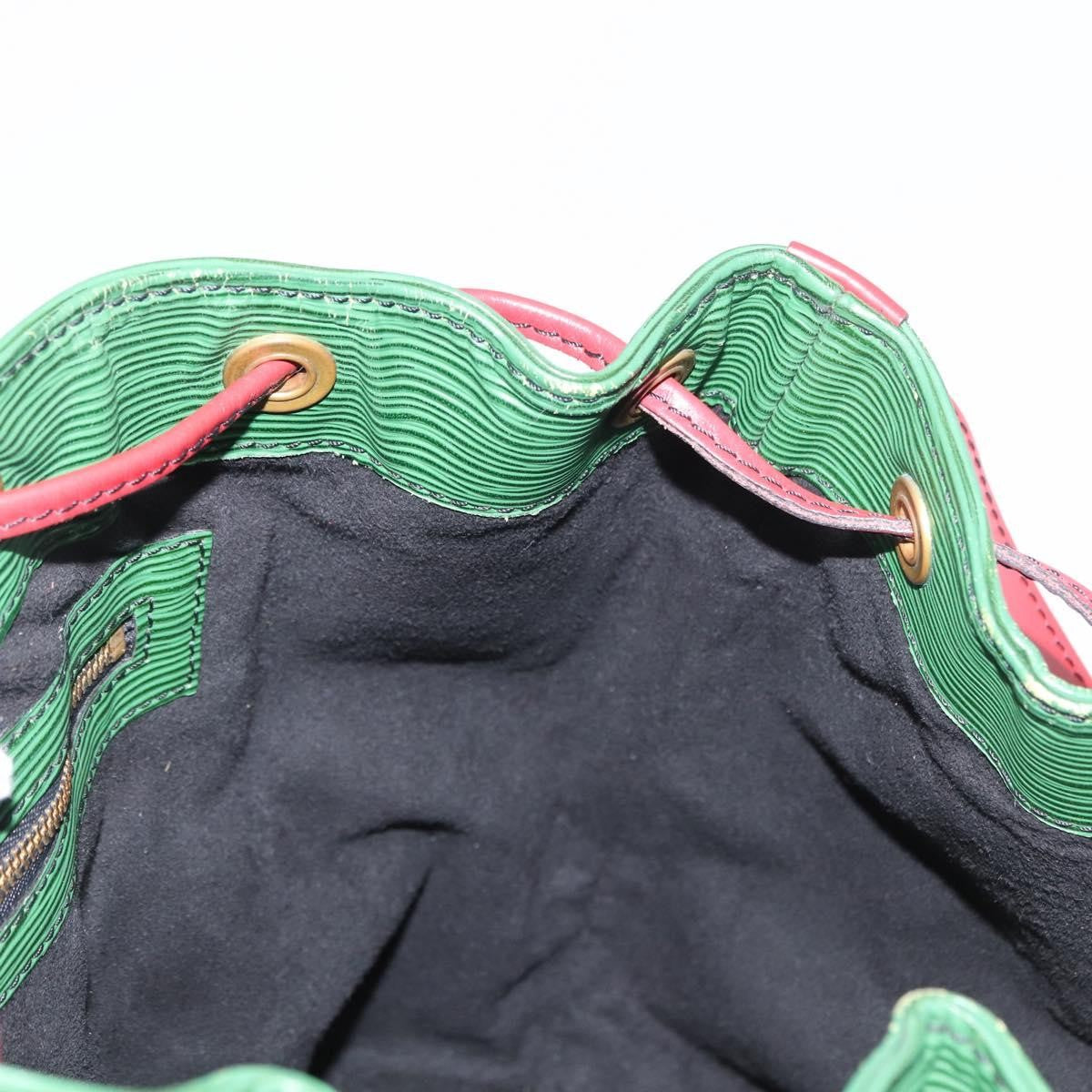Louis Vuitton Bicolor Petit Noe Epi Leather Green Leather Shoulder Bag Bag (Pre-Owned)