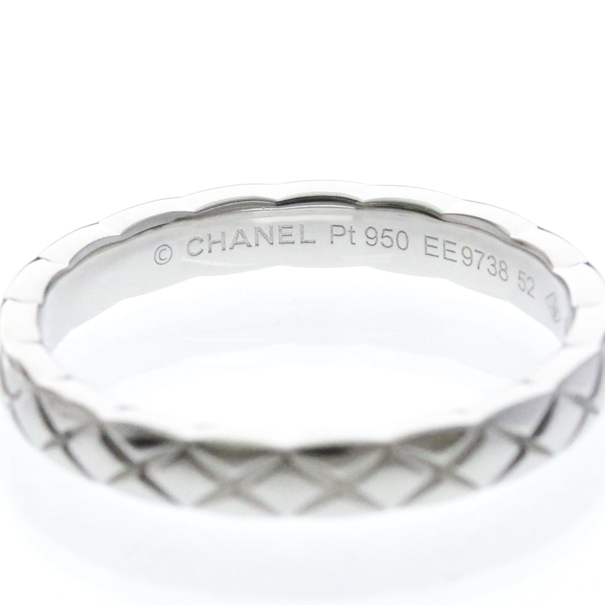 Chanel Coco Crush 950 Platinum Silver Platinum Ring Jewelry (Pre-Owned)