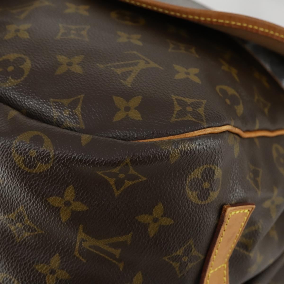 Louis Vuitton Saumur Monogram Canvas Brown Canvas Shoulder Bag Bag (Pre-Owned)