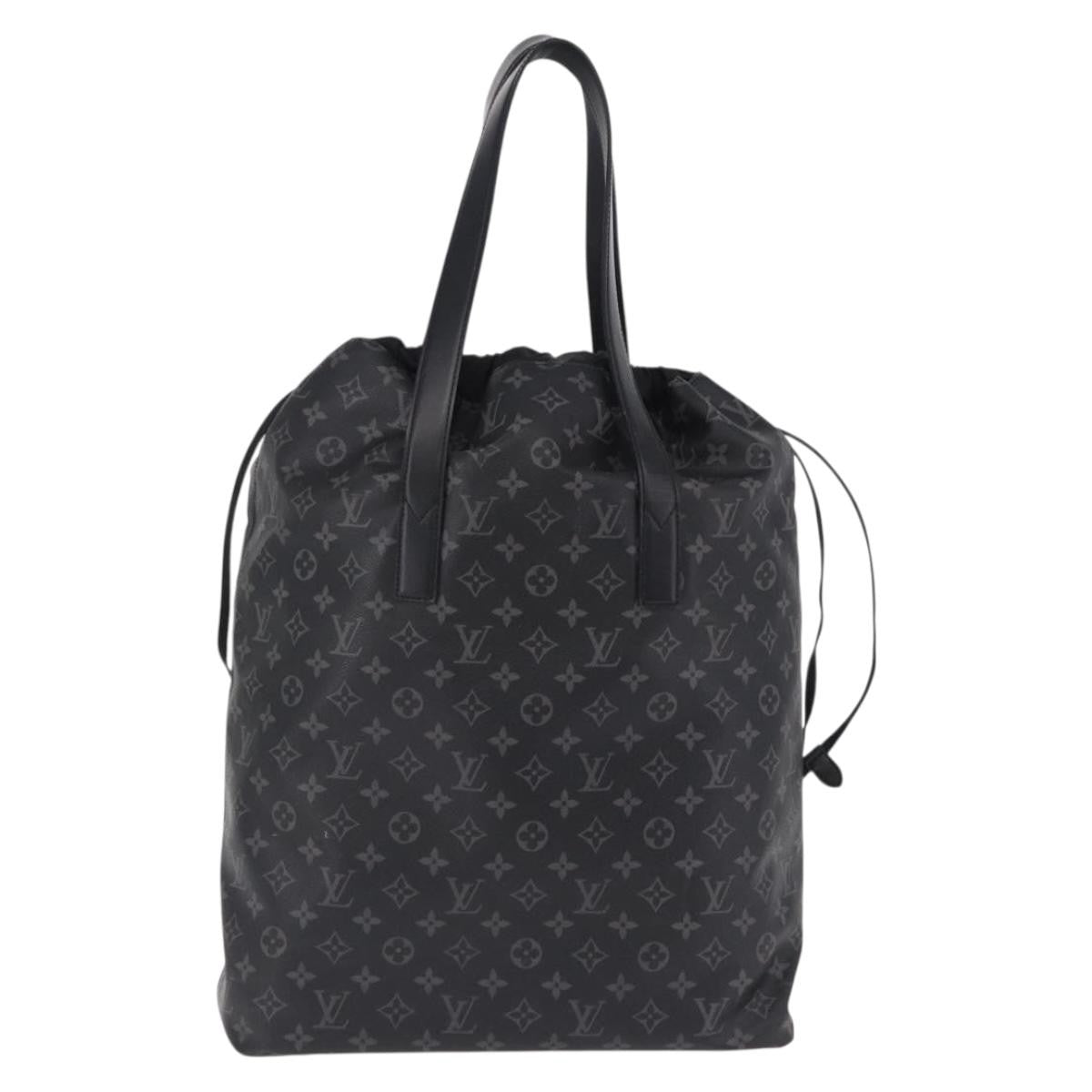 Louis Vuitton Cabas Light Drawstring Monogram Eclipse Canvas Black Canvas Tote Bag Bag (Pre-Owned)