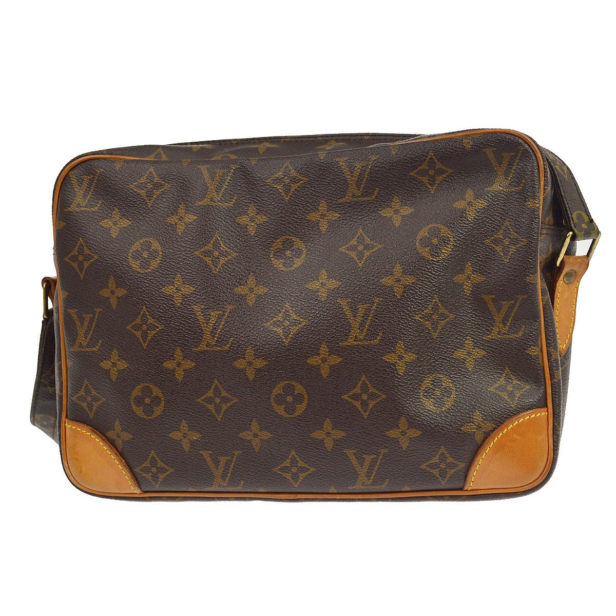 Louis Vuitton Nil Shoulder Bag Monogram Canvas Brown Canvas Shoulder Bag Bag (Pre-Owned)