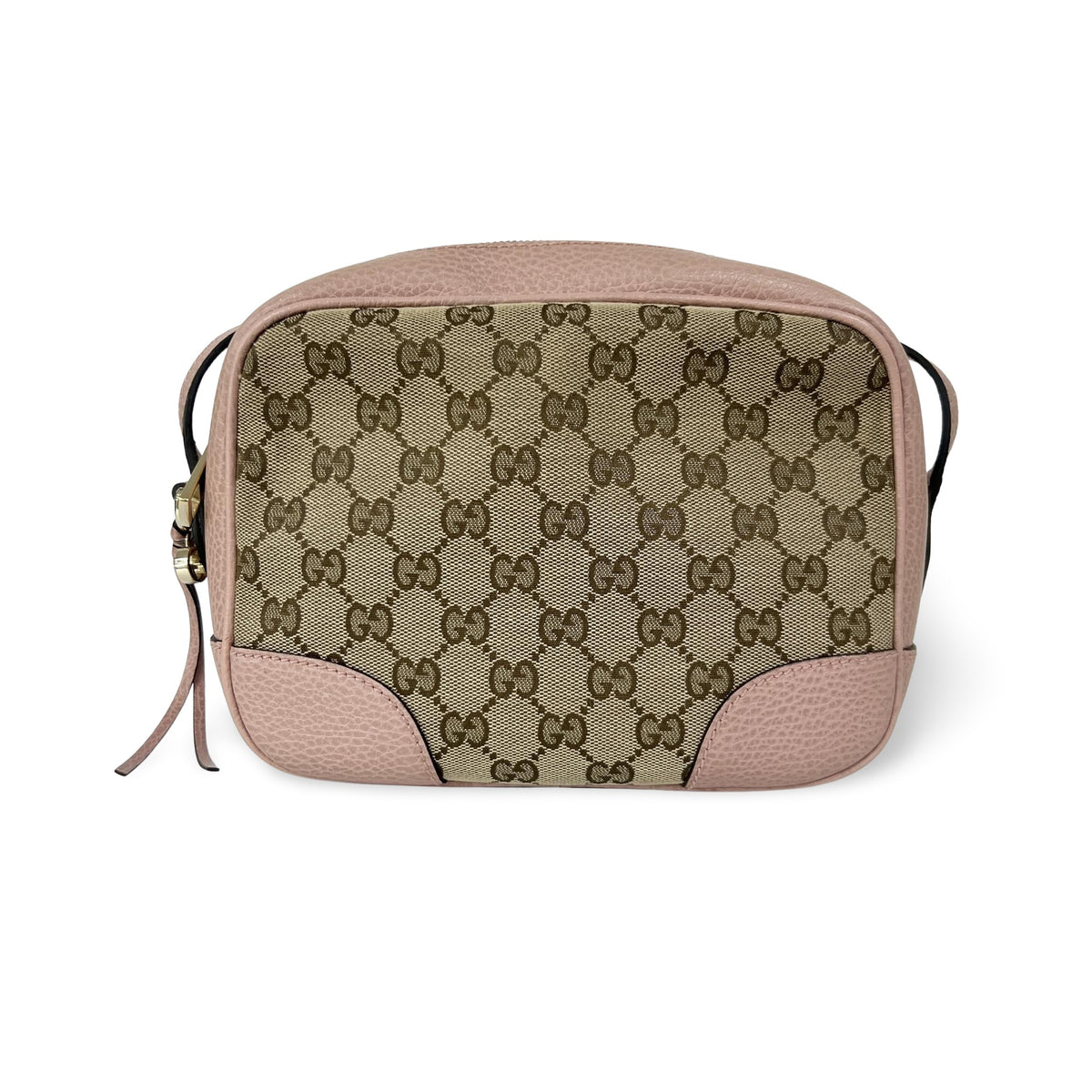 Gucci Bree Disco Gg Canvas With Leather Brown Canvas Crossbody Bag Bag (Pre-Owned)
