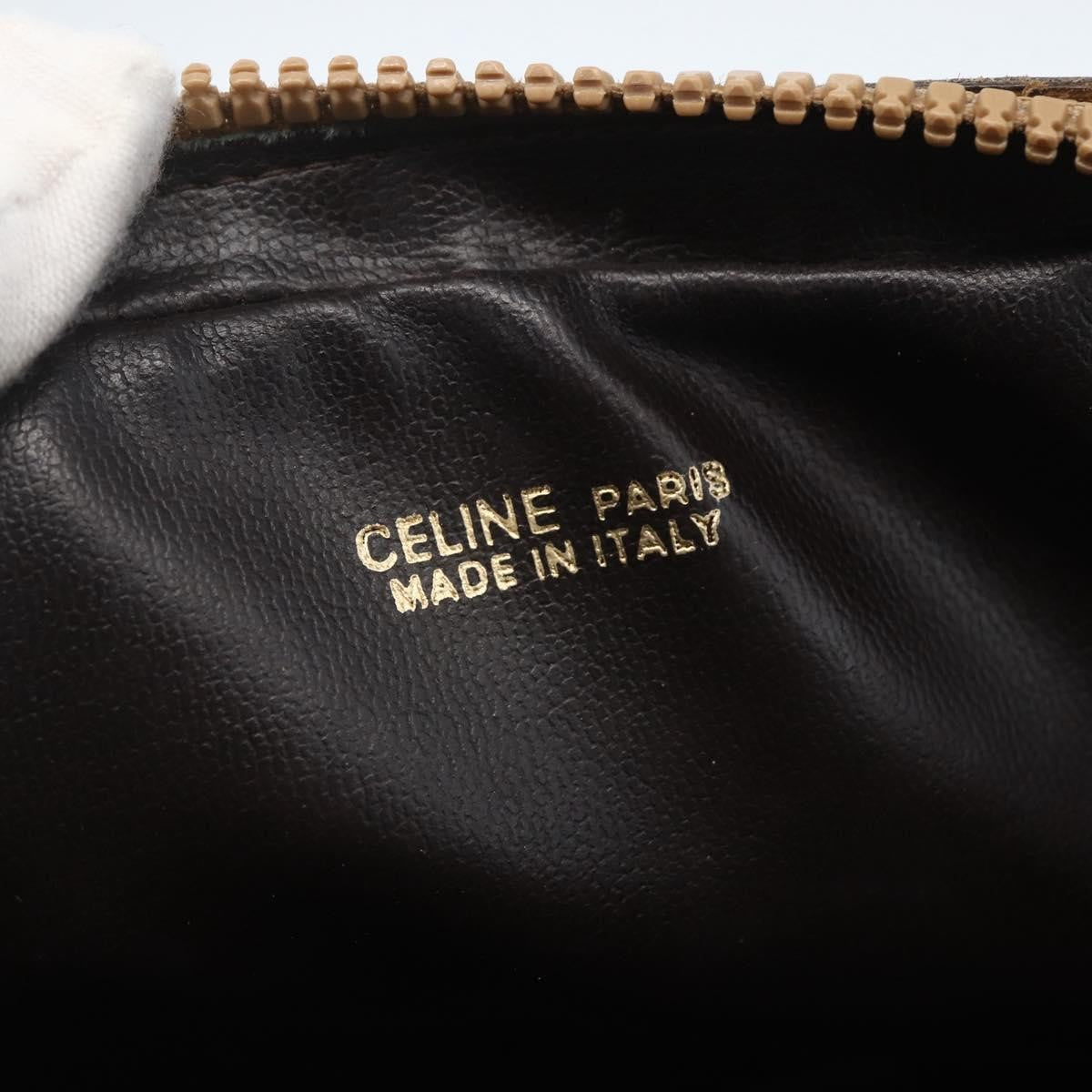 Celine Vintage Macadam Canvas And Leather Brown Canvas Shoulder Bag Bag (Pre-Owned)