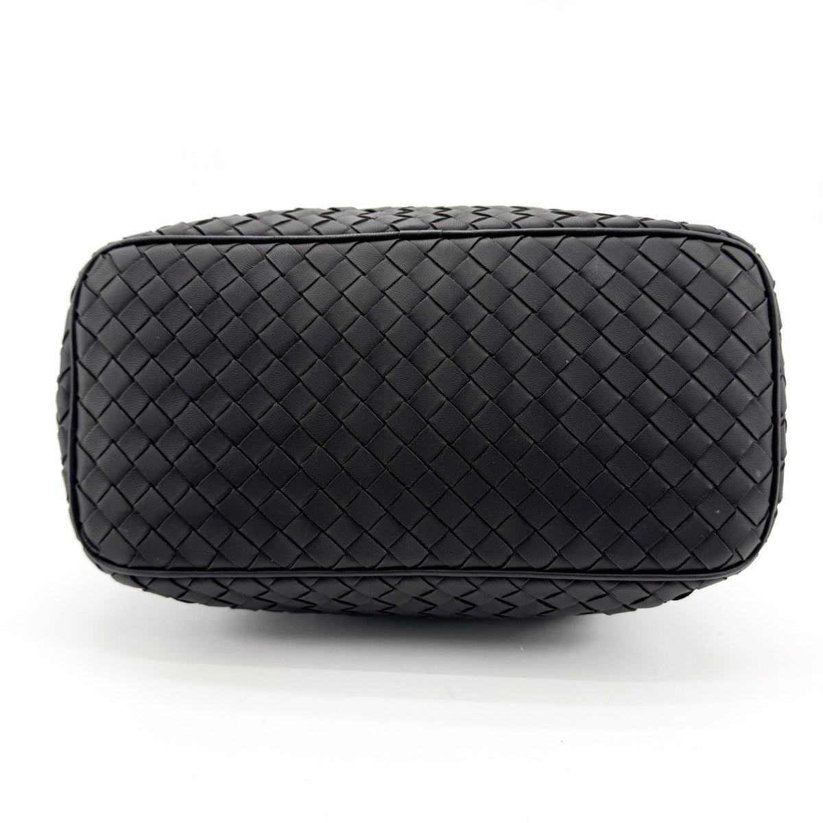 Bottega Veneta Wallace Intrecciato Nappa Black Leather Shoulder Bag Bag (Pre-Owned)