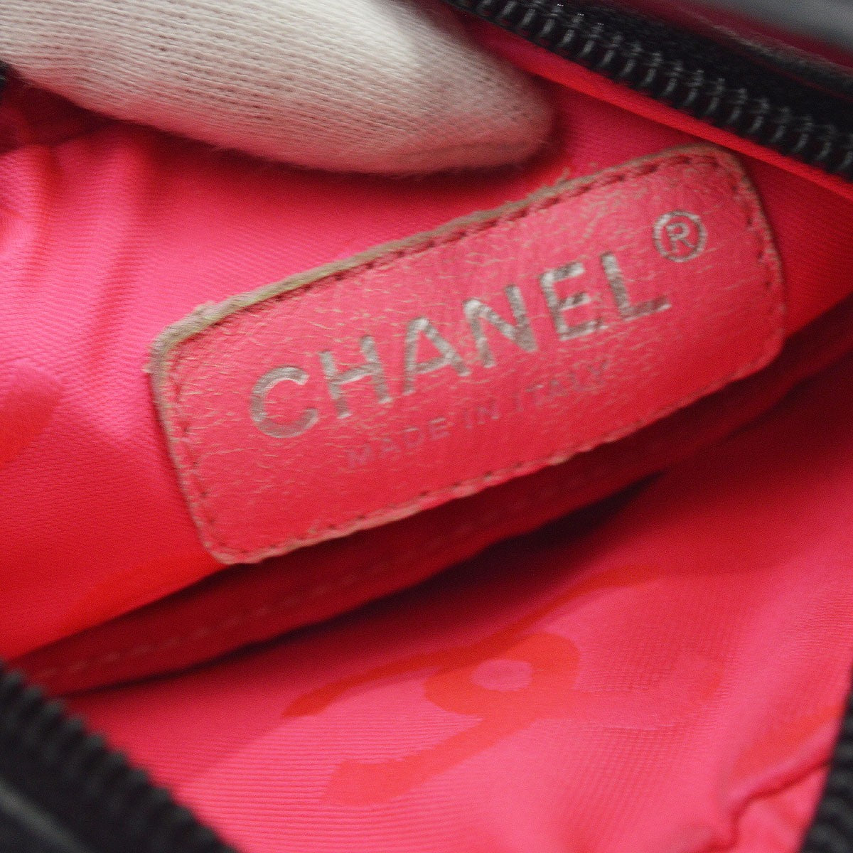 Chanel Cambon Quilted Leather Black Leather Crossbody Bag Bag (Pre-Owned)