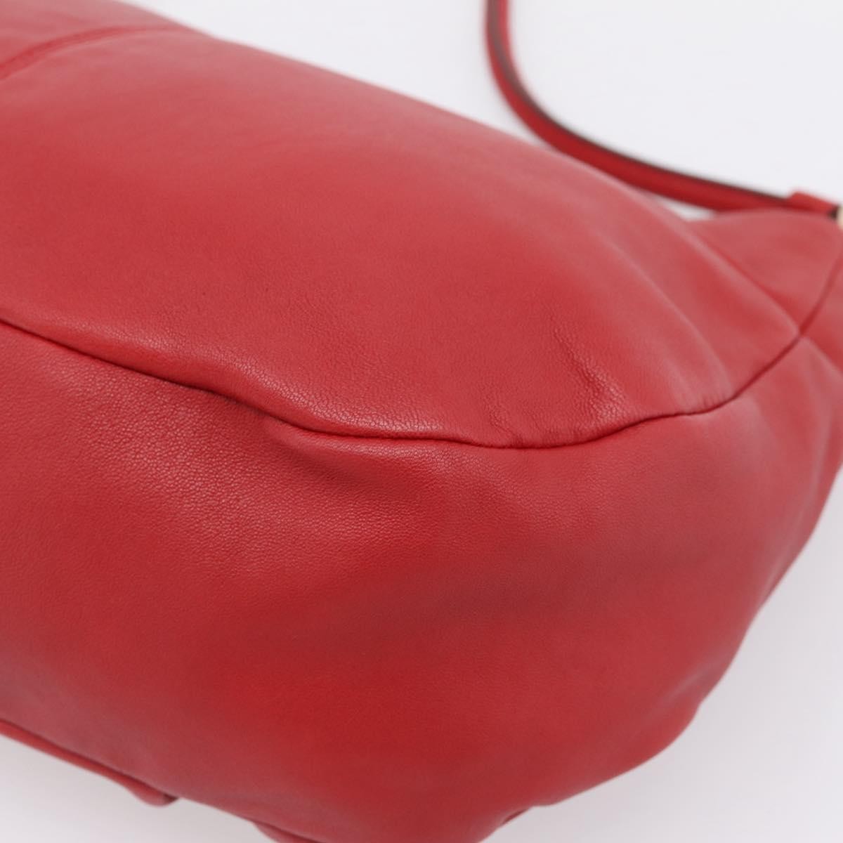 Salvatore Ferragamo Miss Vara Giusy Hobo Leather Red Leather Shoulder Bag Bag (Pre-Owned)
