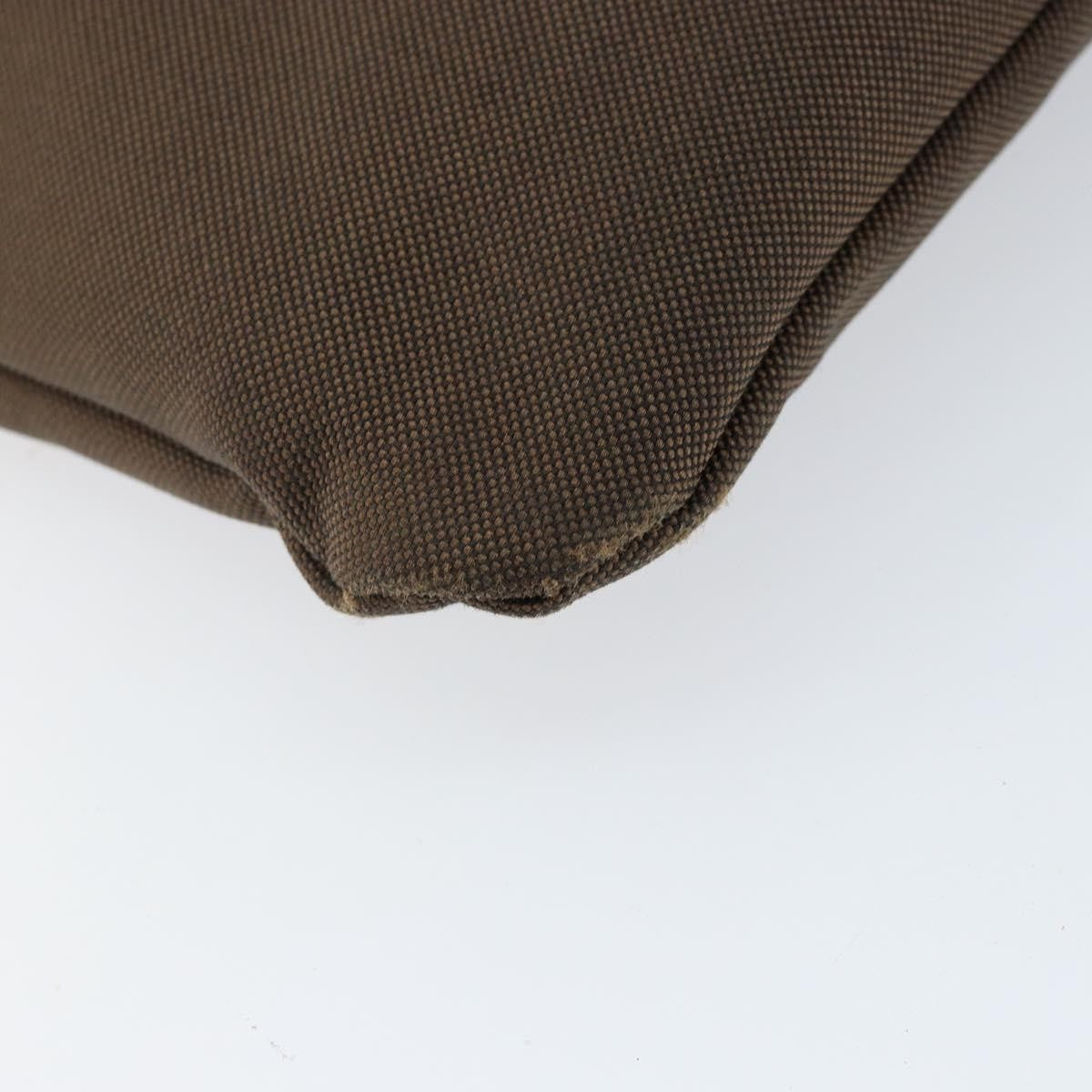 Prada Logo Flat Messenger Canvas Brown Canvas Shoulder Bag Bag (Pre-Owned)