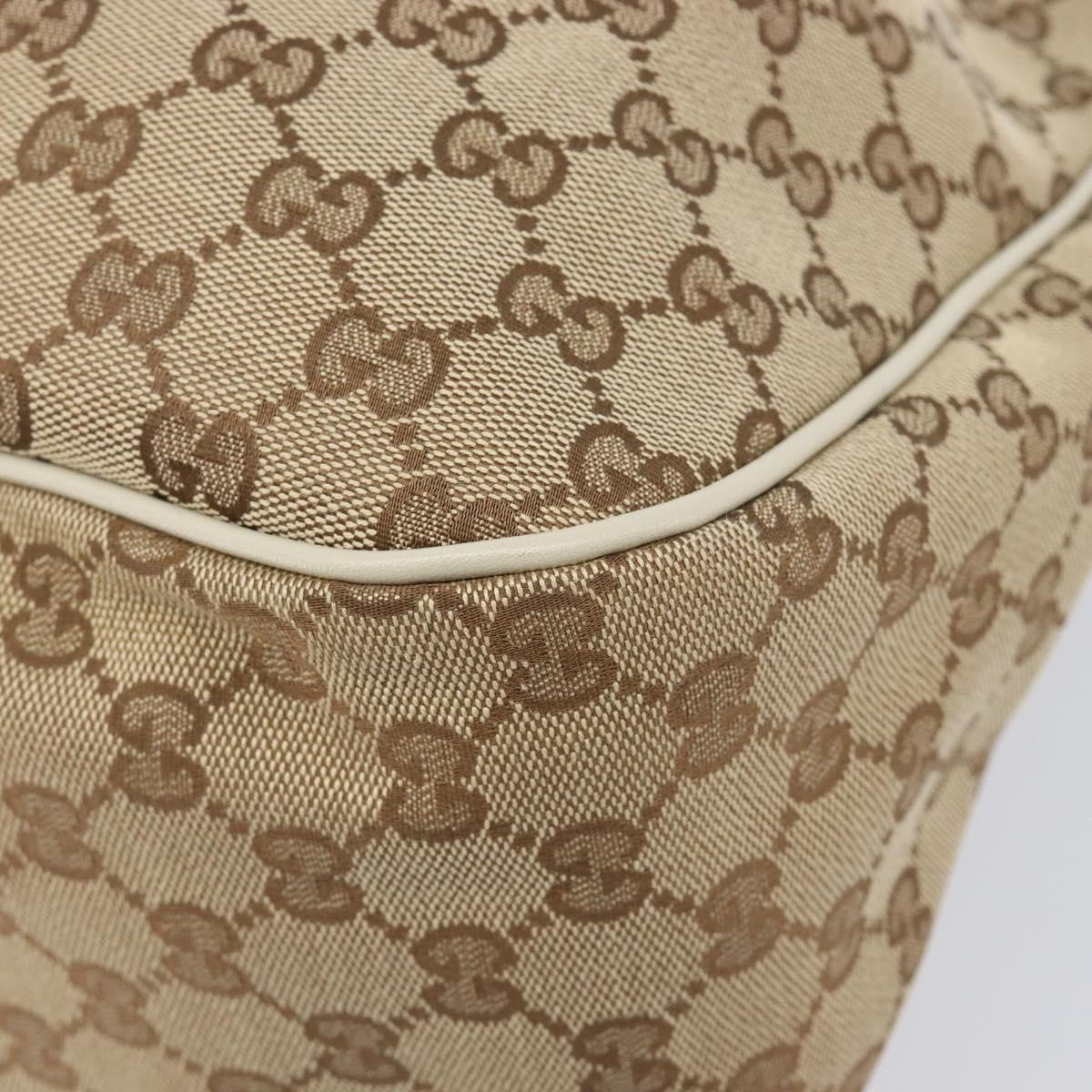 Gucci Sukey Top Handle Gg Canvas Beige Canvas Tote Bag Bag (Pre-Owned)