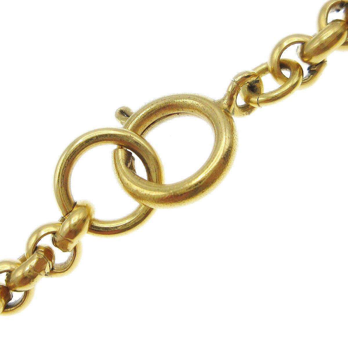 Chanel Cc Heart Pendant Metal Gold Gold_Plated Necklace Jewelry (Pre-Owned)