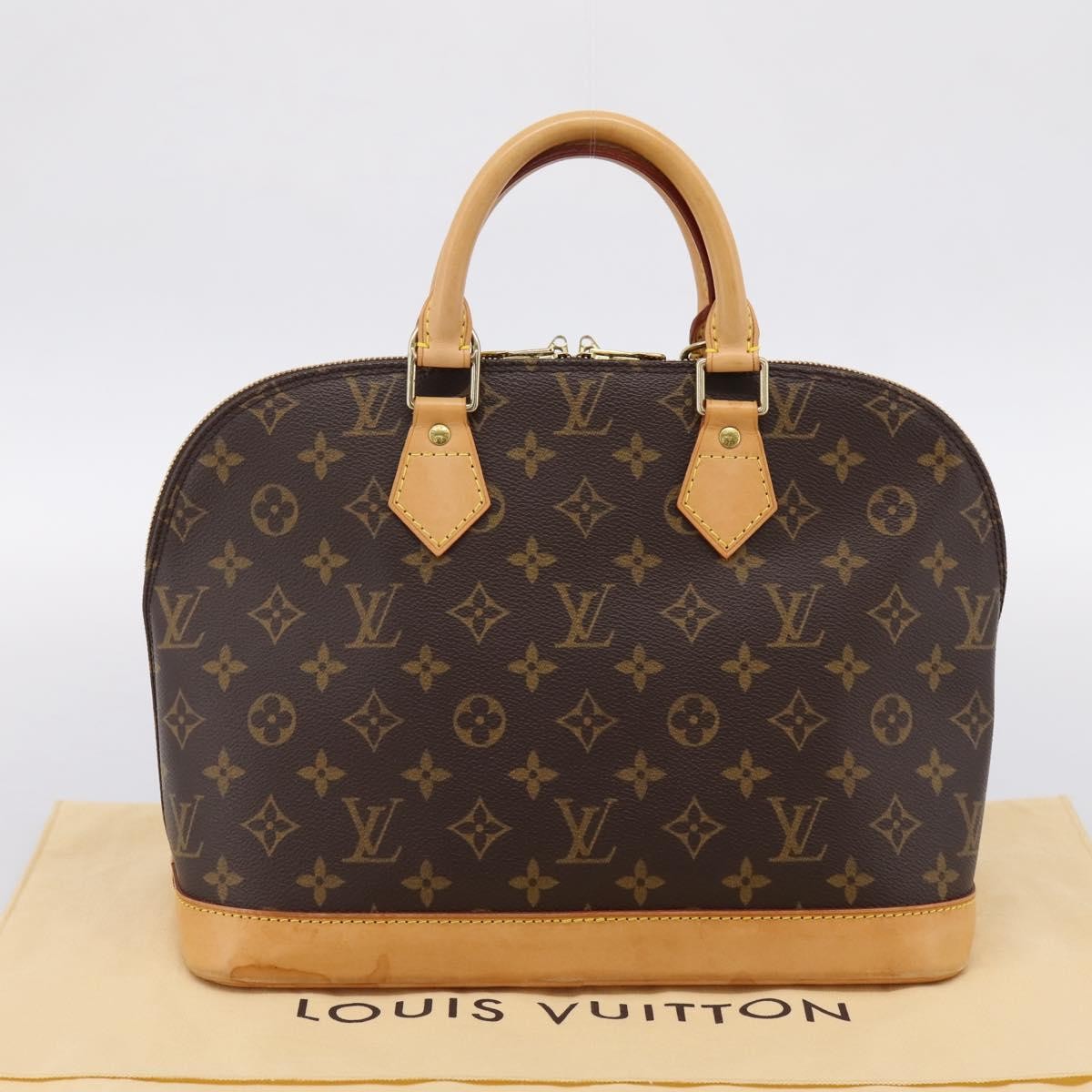 Louis Vuitton Alma Monogram Canvas Brown Canvas Handbag (Pre-Owned)